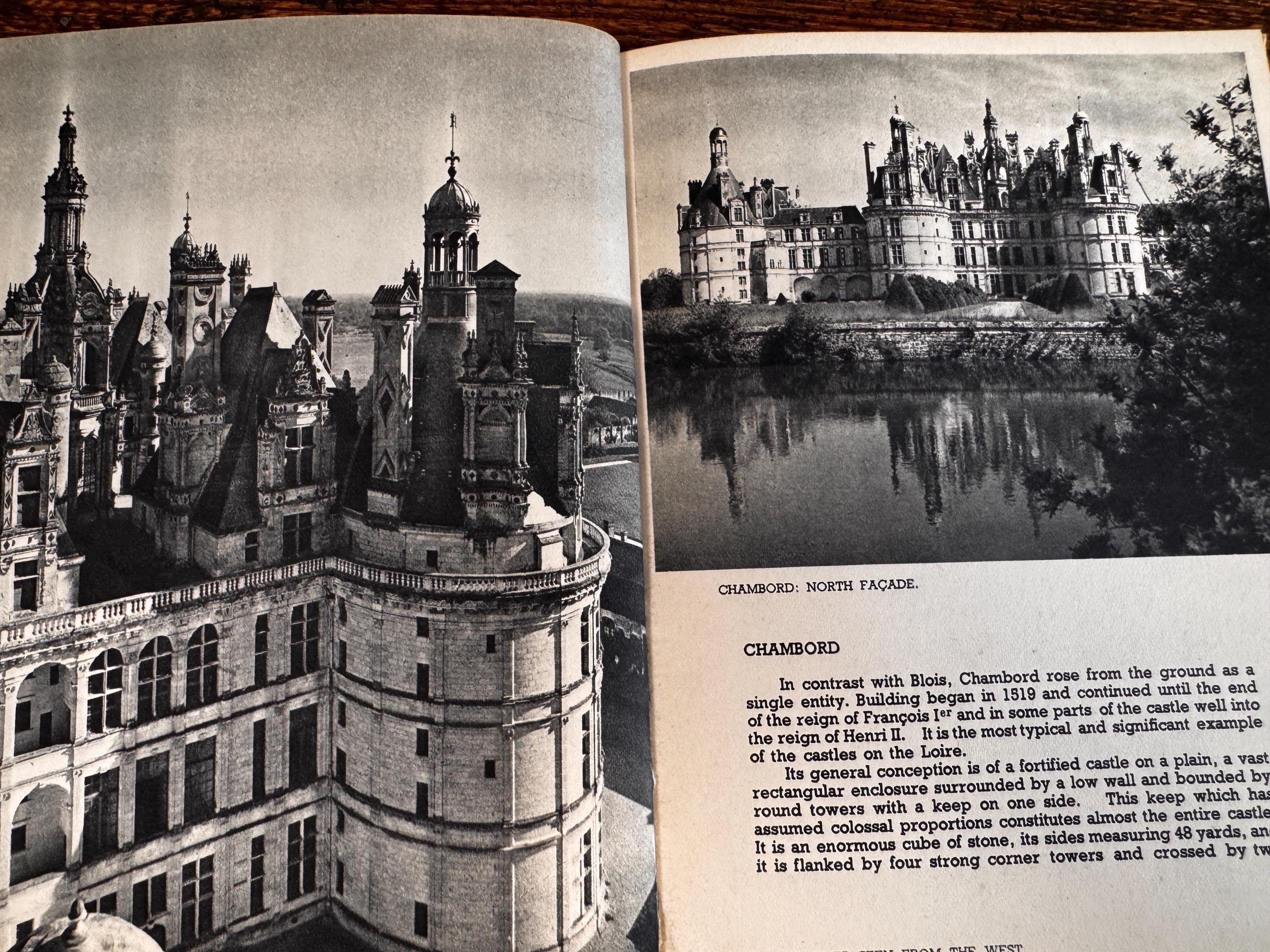 The Chateaux on the Loire by François Gebelin | 1950 Paperback Guidebook