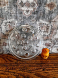 Clear Glass Vintage Flower Frog 5.25 Inch