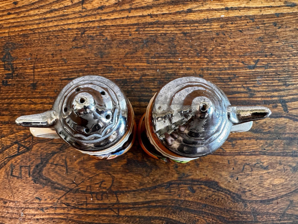 Vintage Wiesbaden Germany Beer Stein Salt & Pepper Shakers