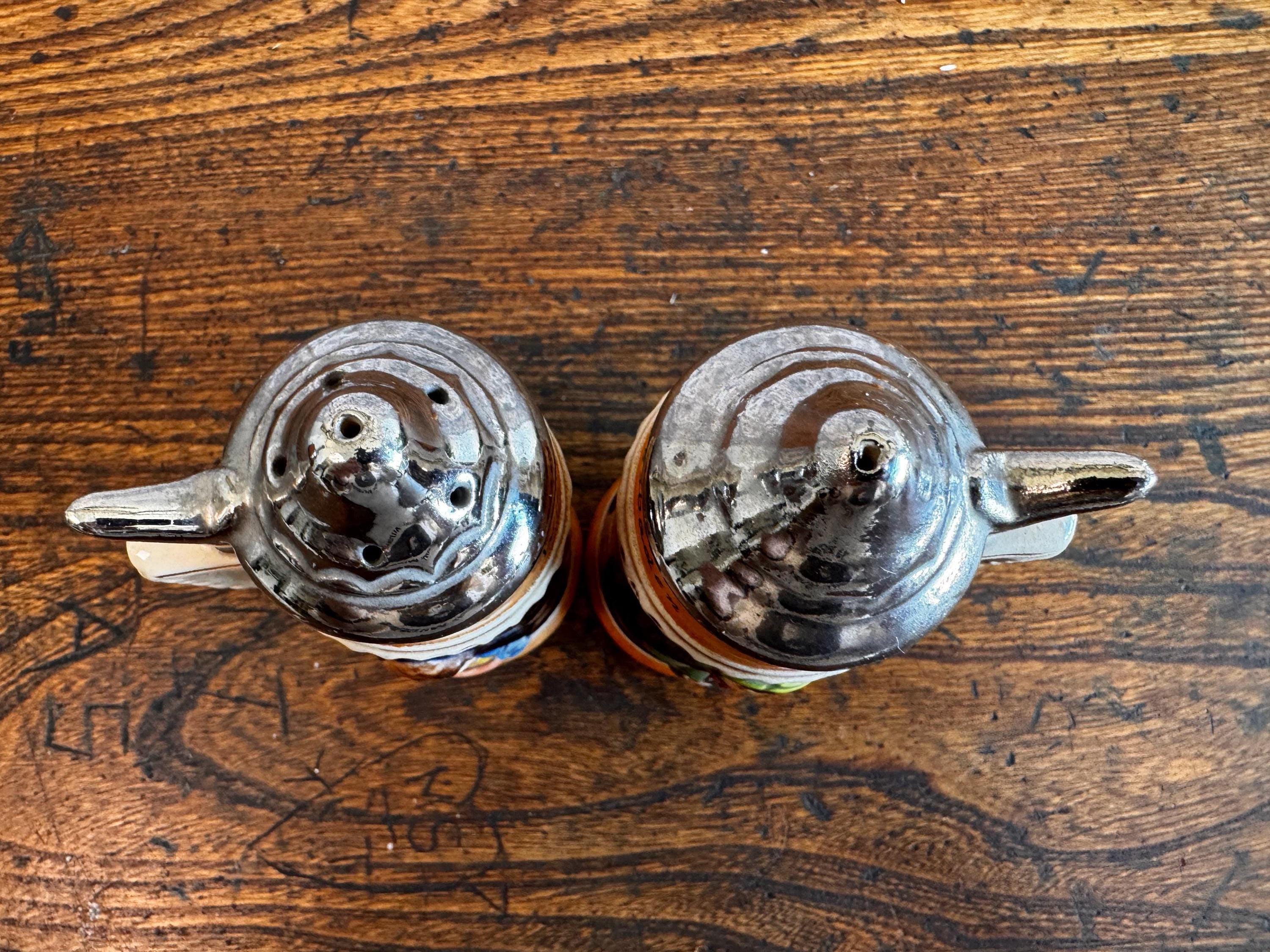 Vintage Wiesbaden Germany Beer Stein Salt & Pepper Shakers