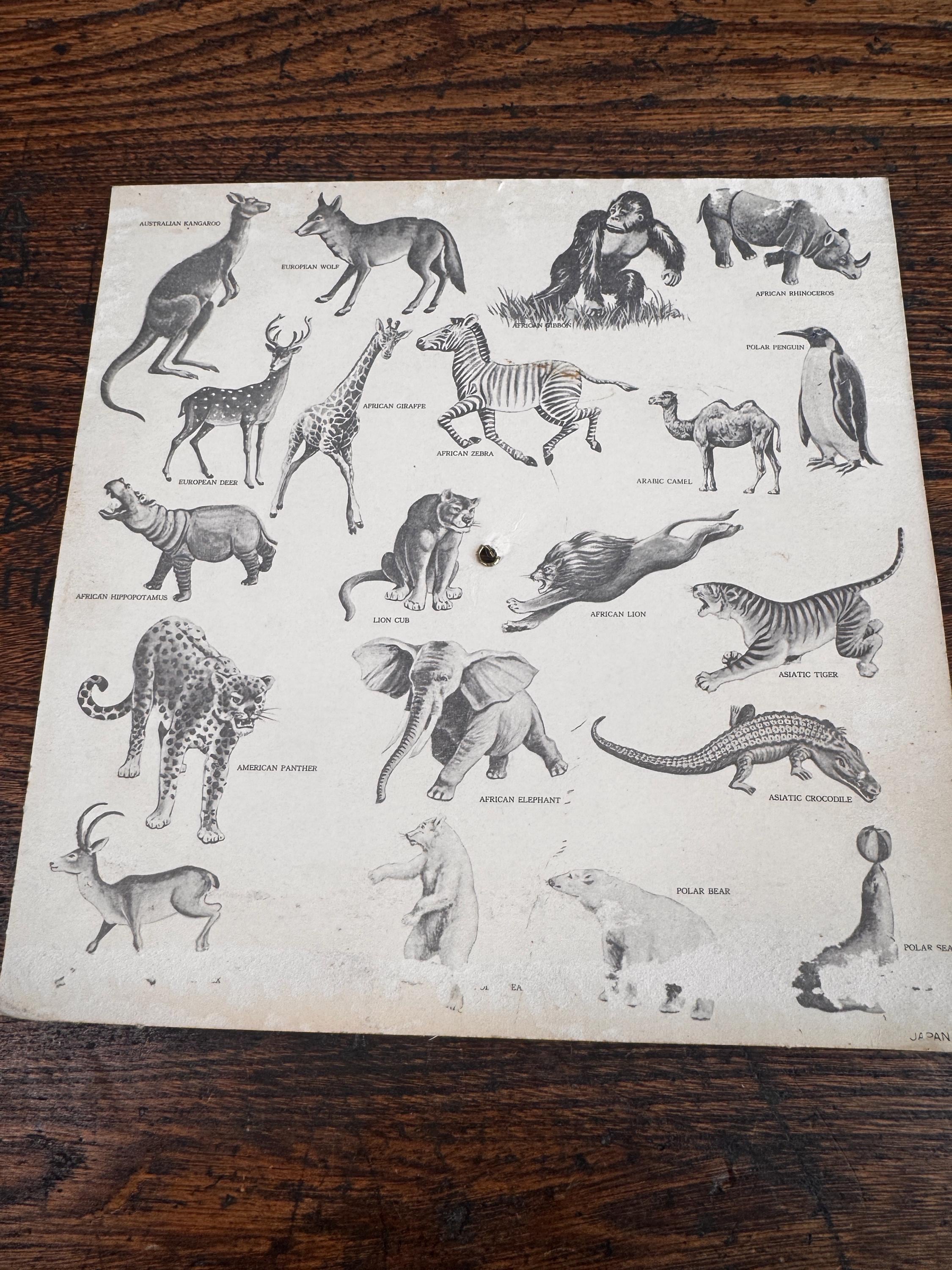 The Zoo Wheel Educational Animal Chart