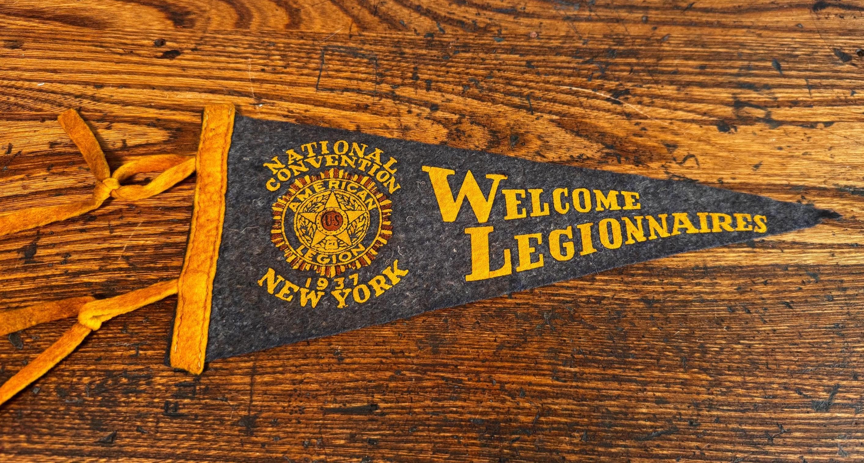 American Legion Welcome Legionnaires Pennant by Annin & Co.