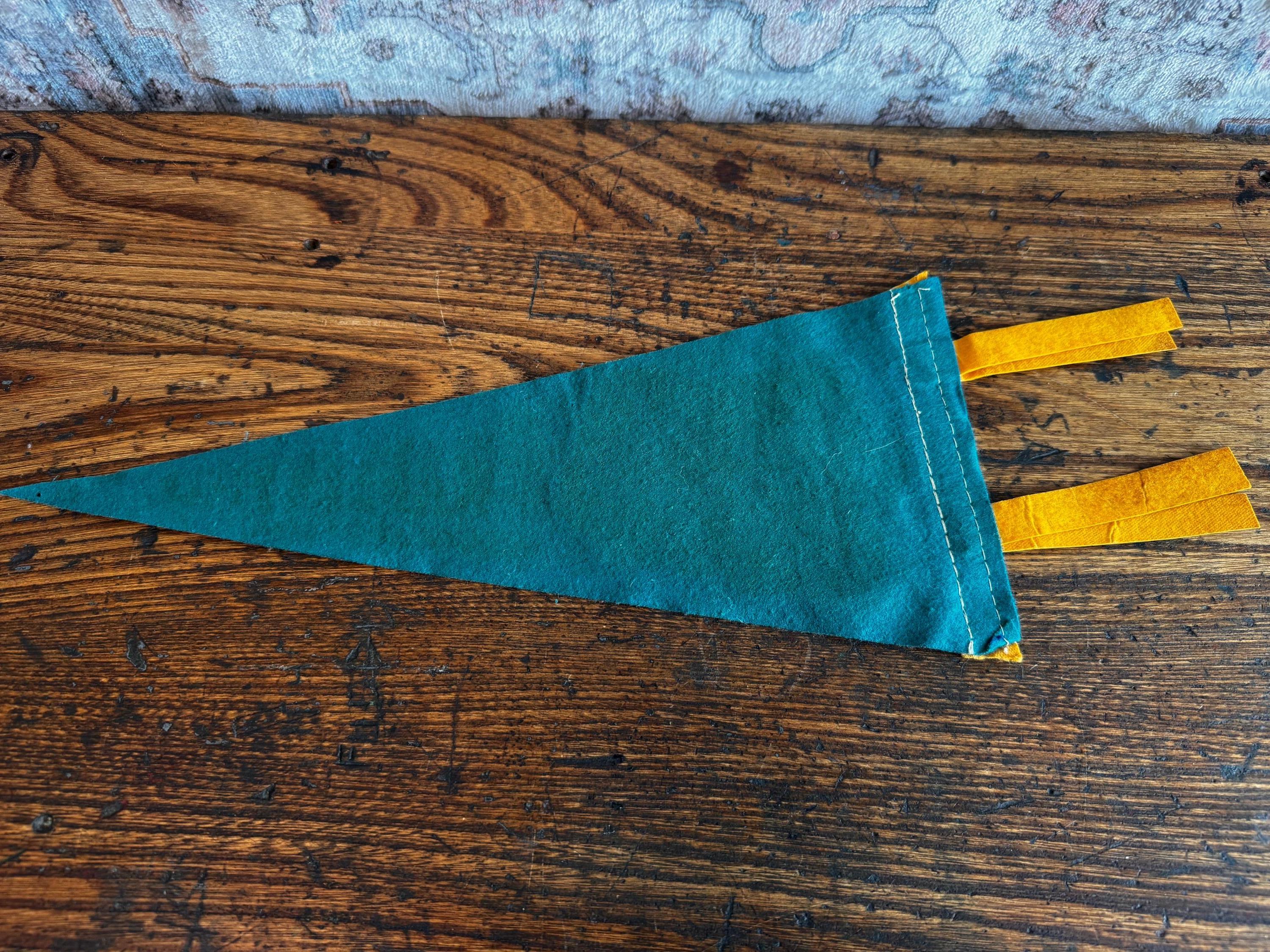 Bradley Field Vintage Felt Pennant with Airplane Design