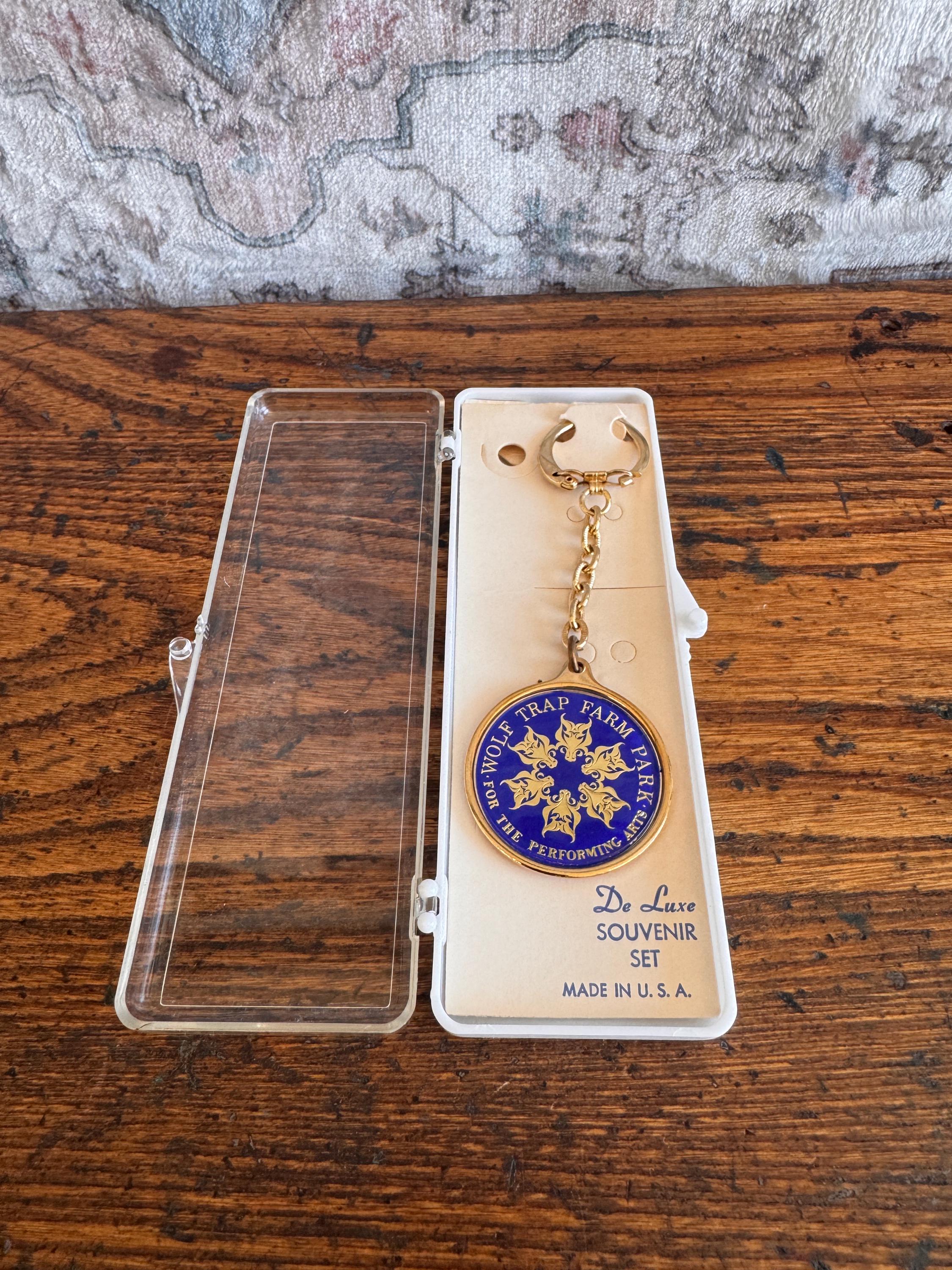 Wolf Trap Farm Park Souvenir Keychain in Original Case