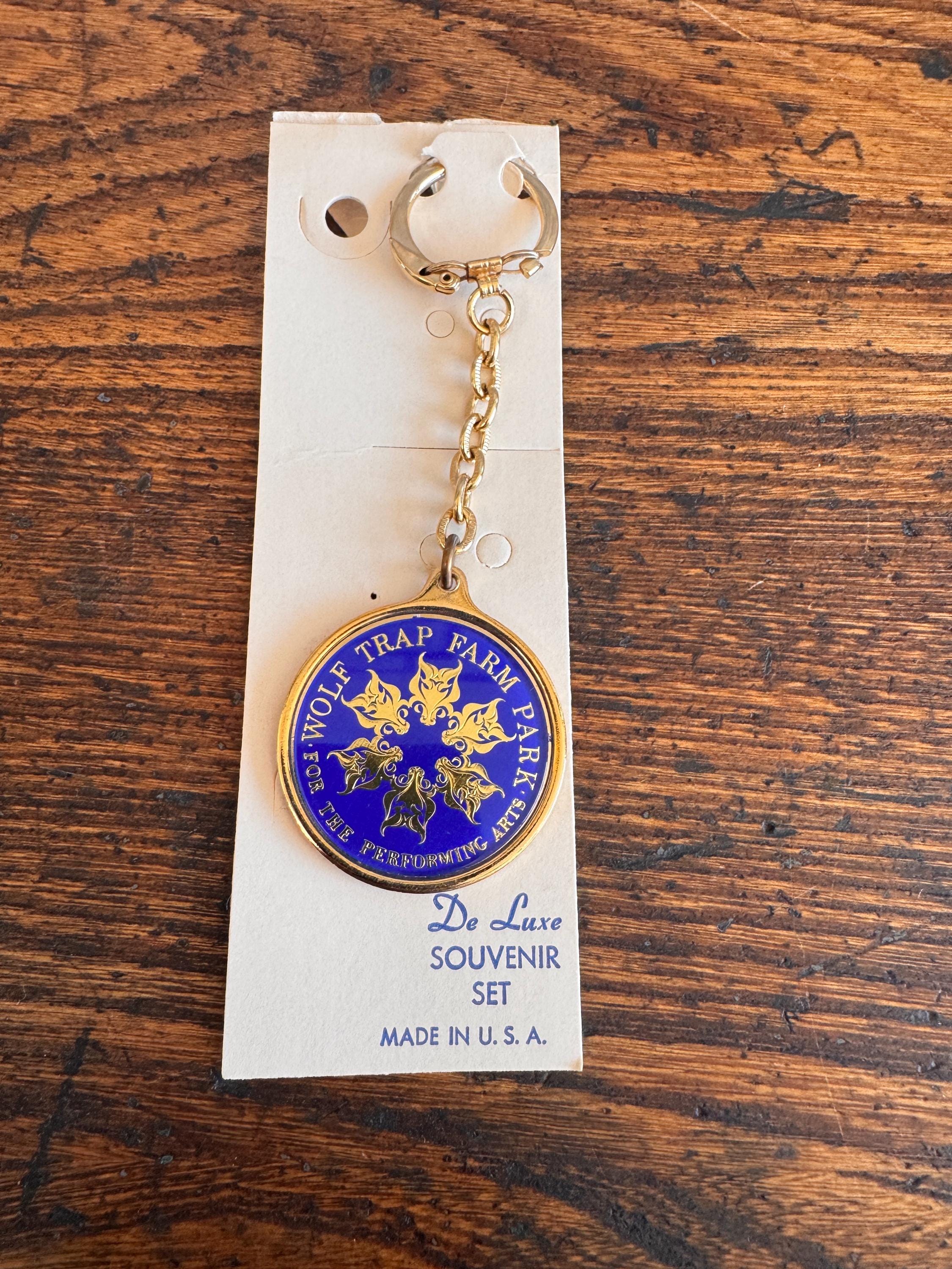 Wolf Trap Farm Park Souvenir Keychain in Original Case