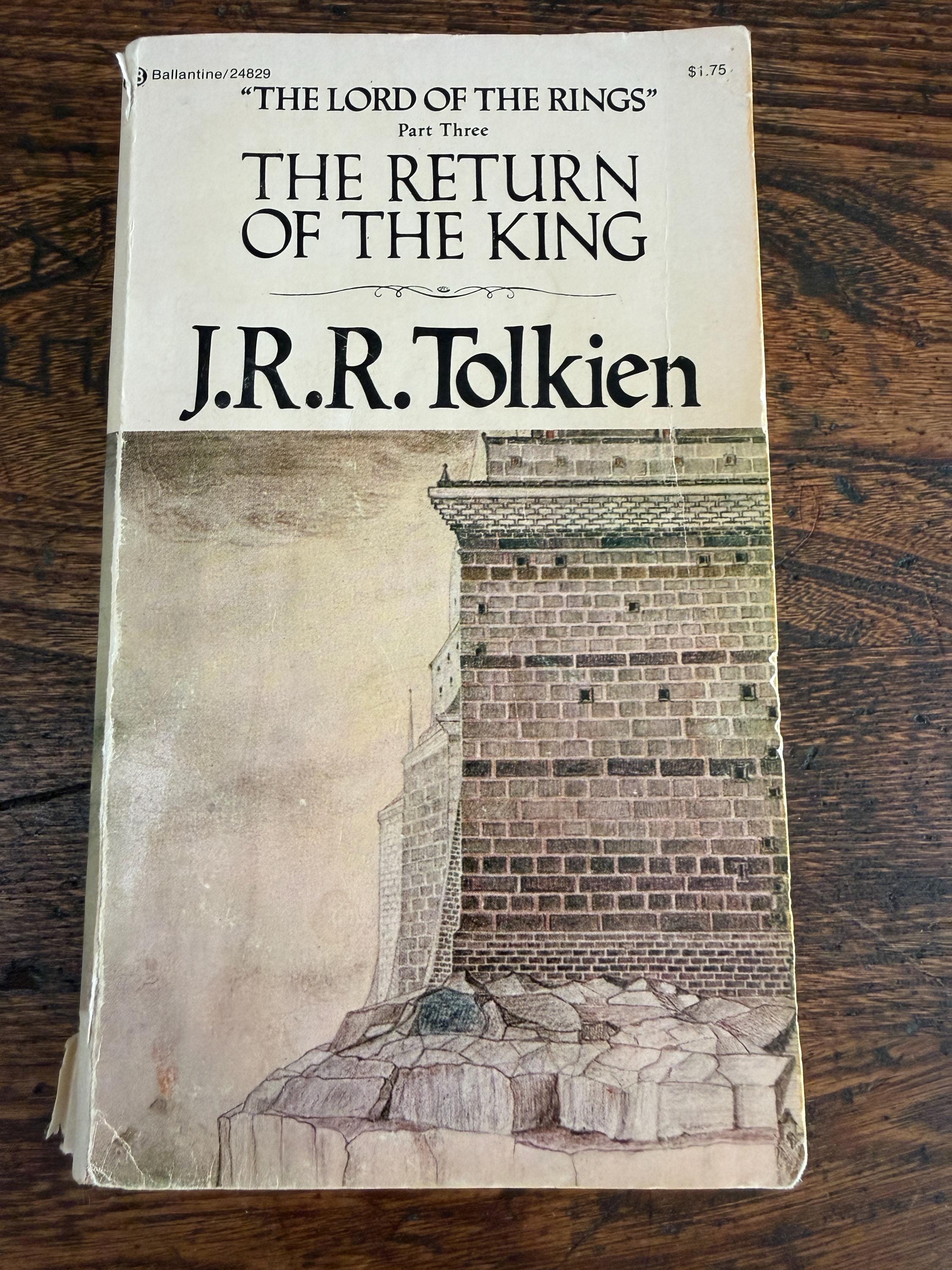 Lot of 3 The Lord of the Rings Books by J.R.R. Tolkien
