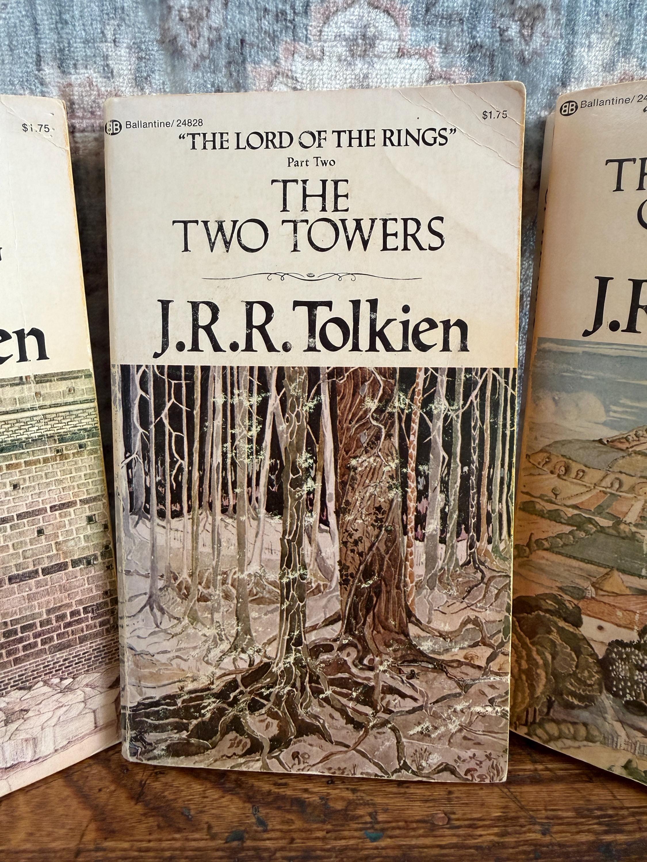 Lot of 3 The Lord of the Rings Books by J.R.R. Tolkien