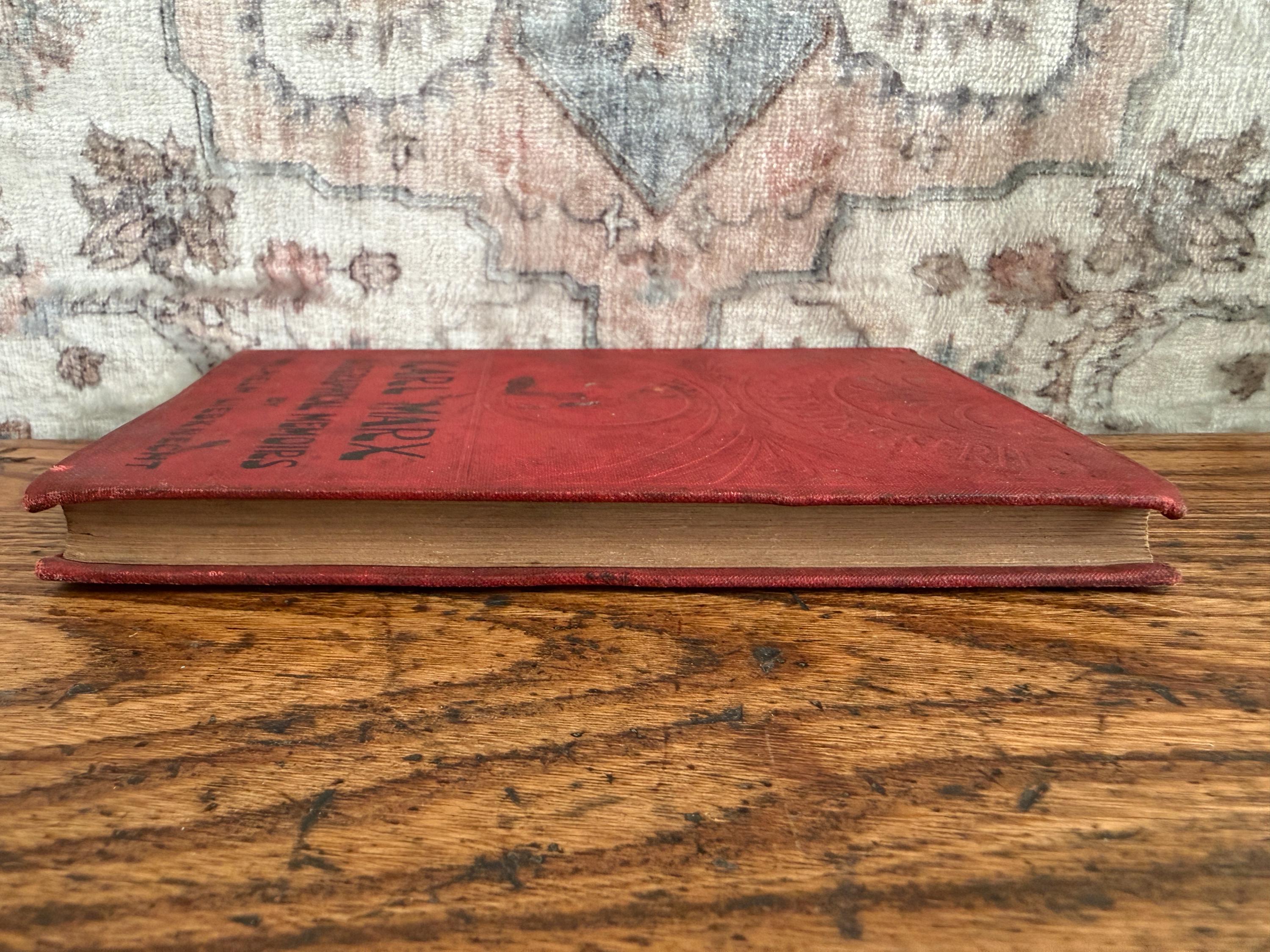 Karl Marx Biographical Memoirs by Wilhelm Liebknecht | 1901 Hardcover