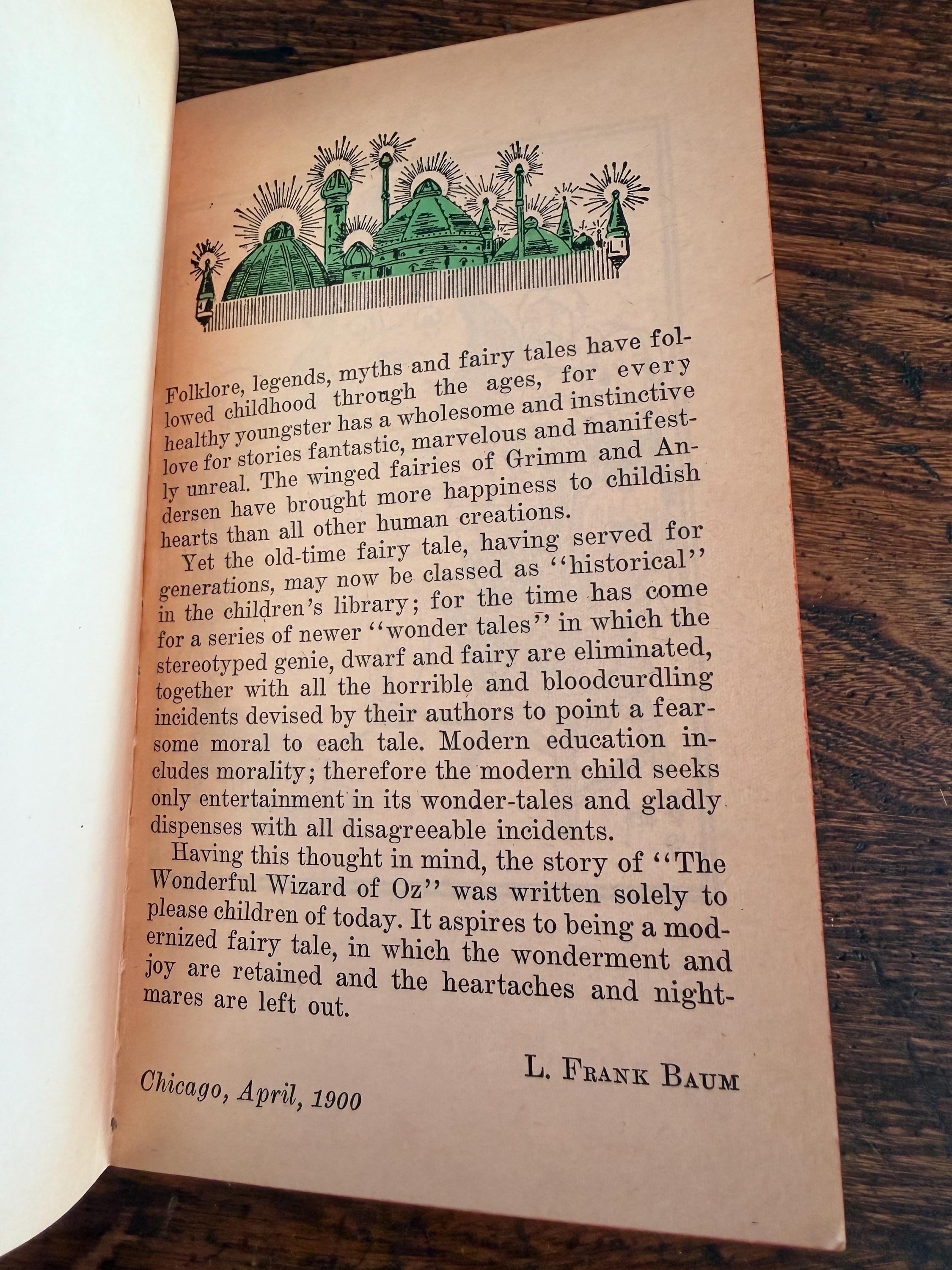 The Wizard of Oz by L. Frank Baum | 1963 Paperback Book