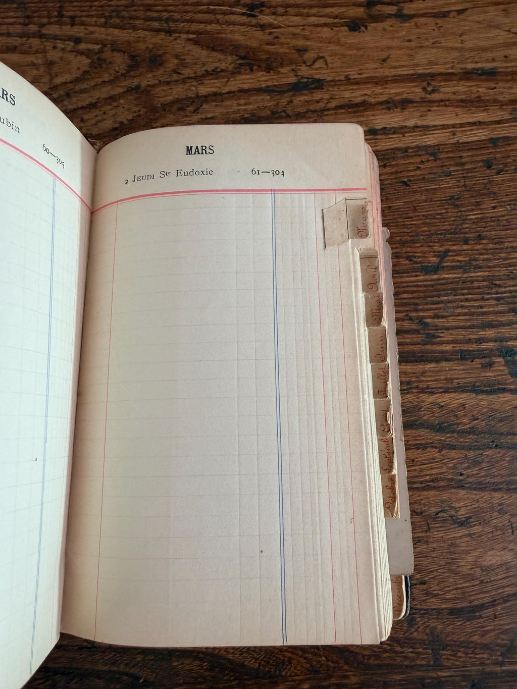 Agenda 1905 French Language Vintage Diary