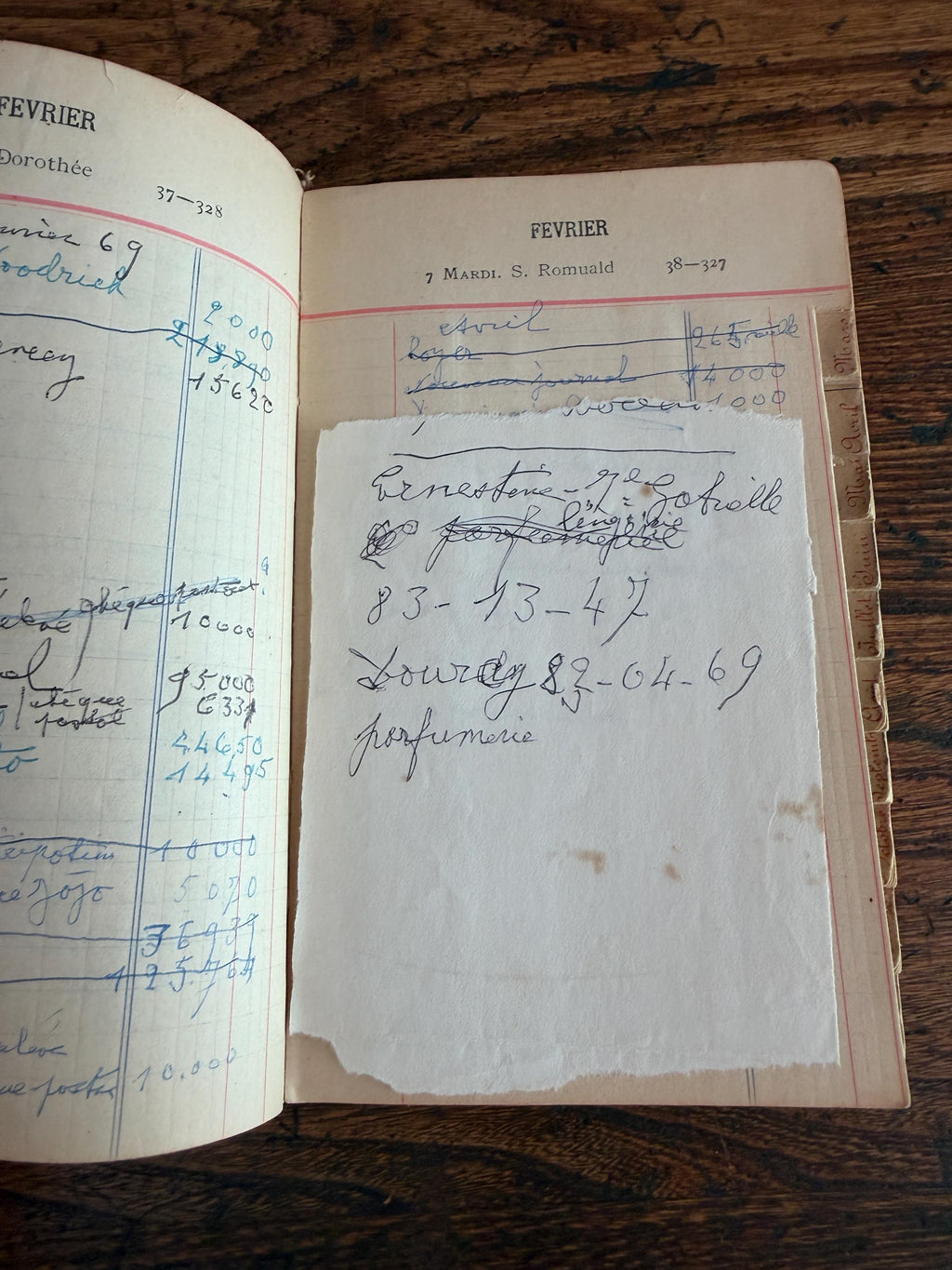 Agenda 1905 French Language Vintage Diary