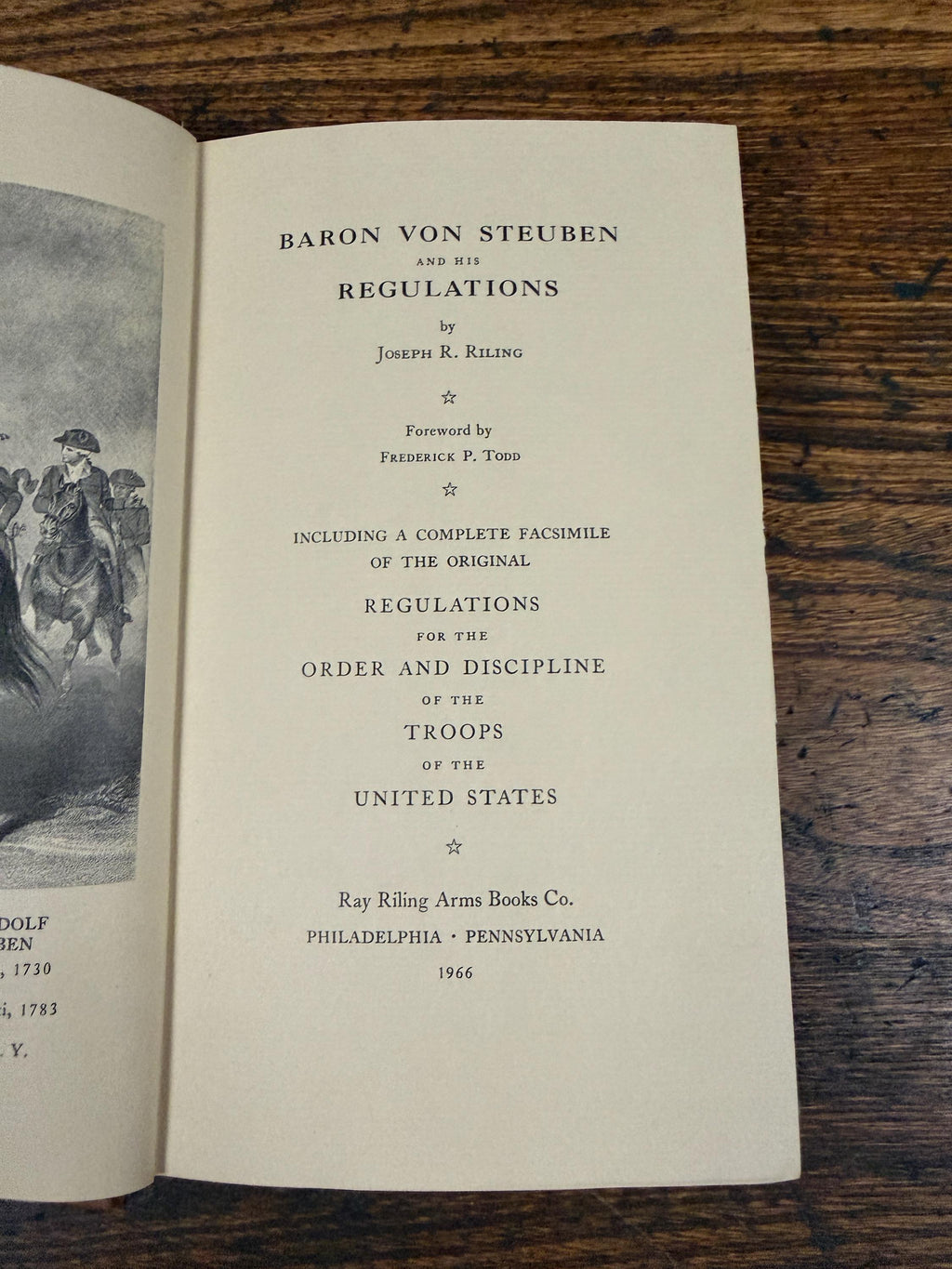 Baron Von Steuben and His Regulations by Joseph R. Riling | 1966 Hardcover Book