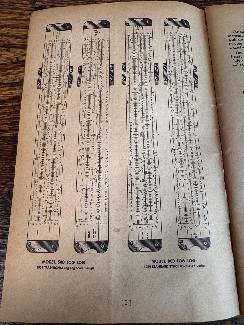 Pickett Log Log Slide Rule with 1953 Instruction Booklet and Leather Case
