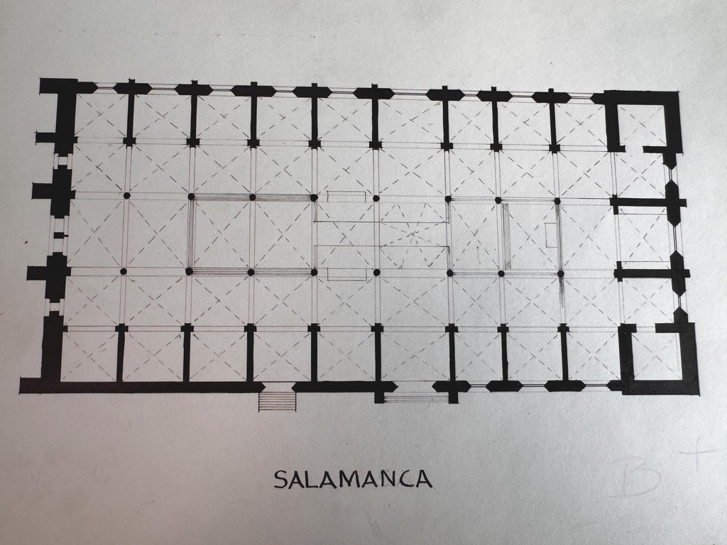 1950's Architectural Studies - Salamanca & Basilica of San Clemente