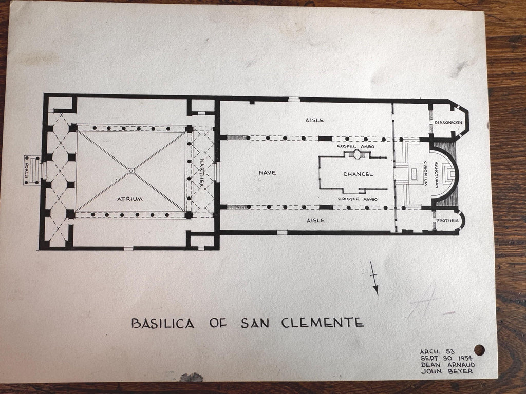 1950's Architectural Studies - Salamanca & Basilica of San Clemente