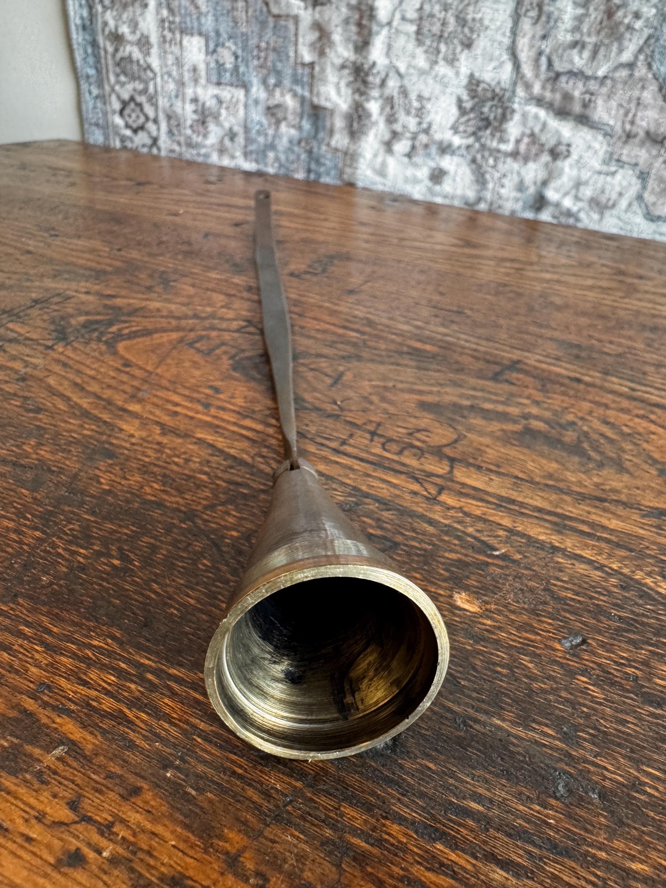 Vintage Metal Candle Snuffer with Long Handle