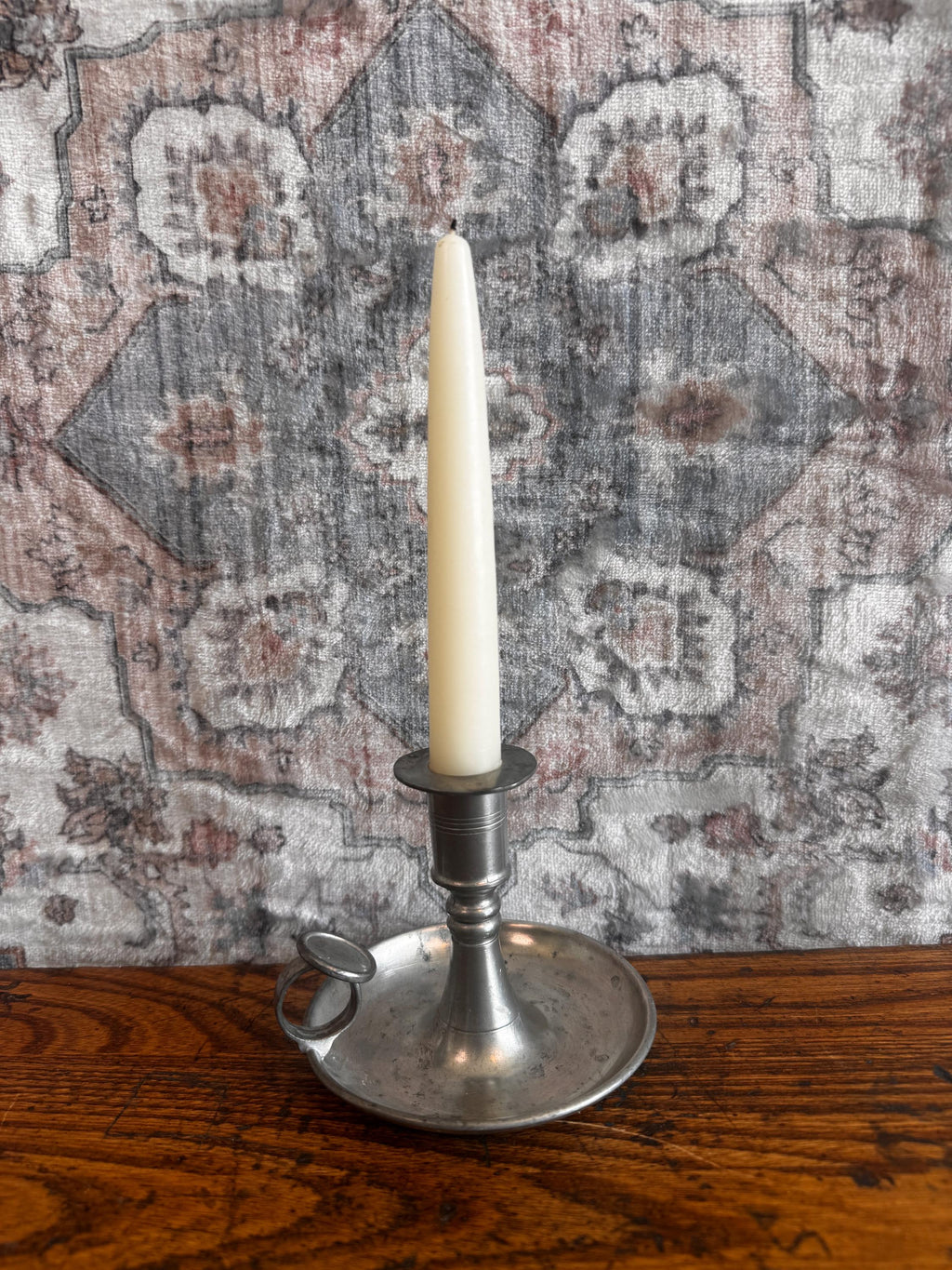 Vintage Pewter Chamberstick Candle Holder by KMD Royal Holland
