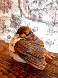 Hand-Painted Ceramic European Robin Figurine by D. Capozzio | Artefice Ottanta 1981