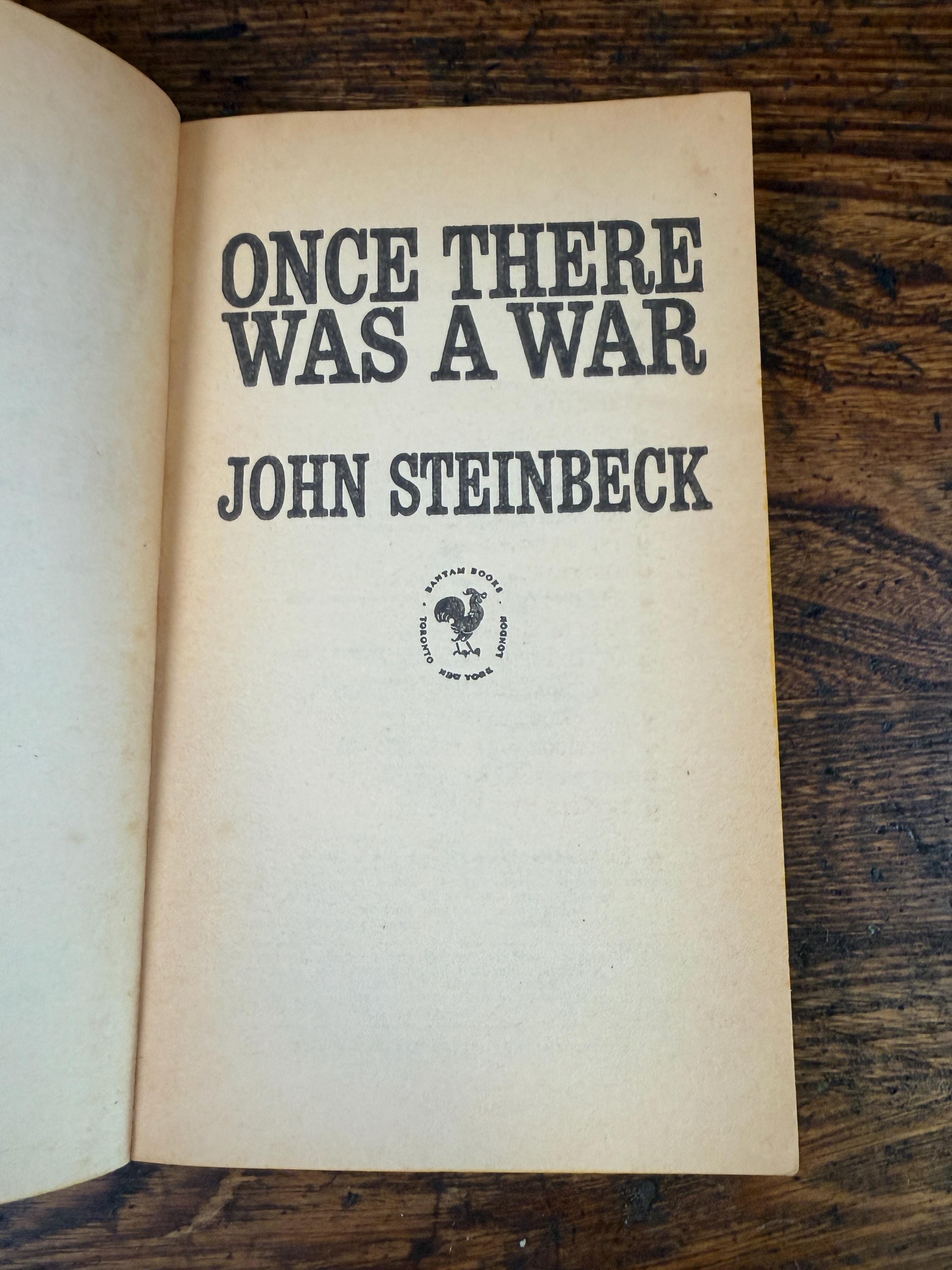 Steinbeck 3 Book Lot: The Pearl, Once There Was a War, East of Eden | 1960s-70s Paperback