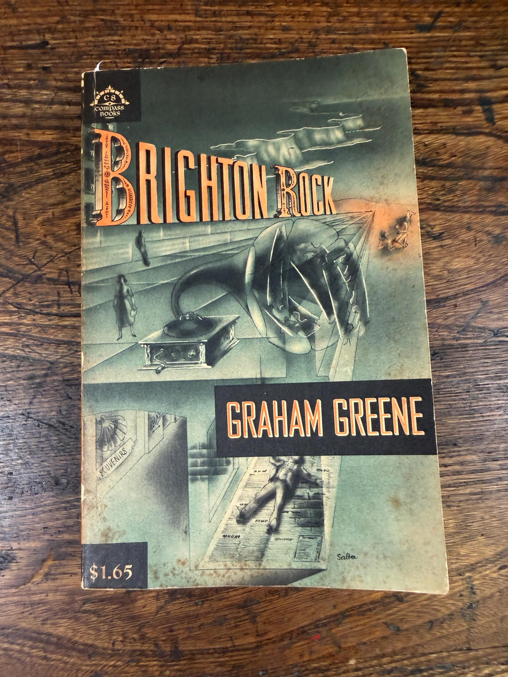 Graham Greene 3 Book Lot: The Heart of the Matter, Another Mexico, Brighton Rock | 1960s Paperback