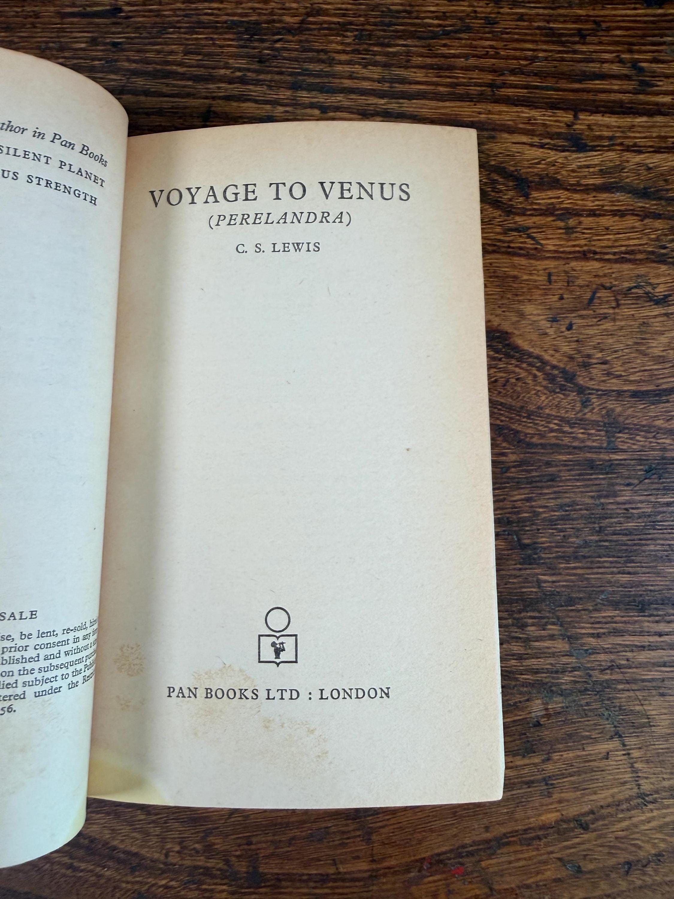 C S Lewis 3 Book Lot: Out of the Silent Planet, That Hideous Strength, Voyage to Venus