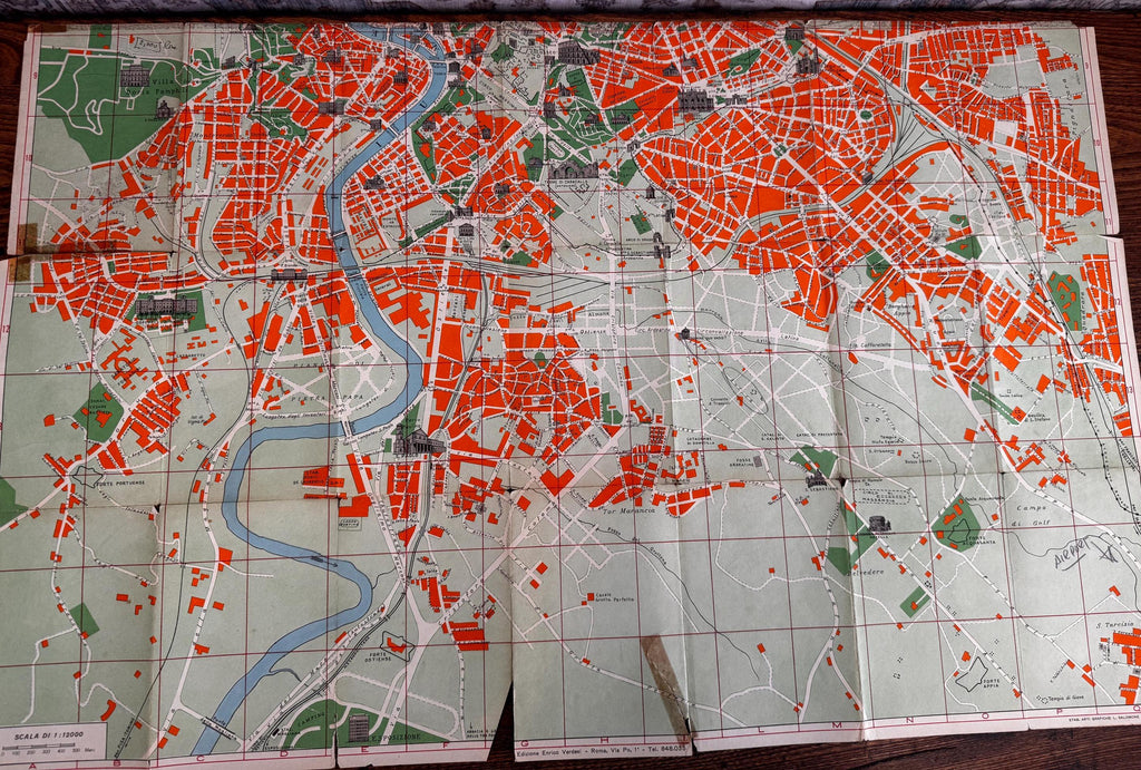 Nuovissima Pianta di Roma Guide and Map