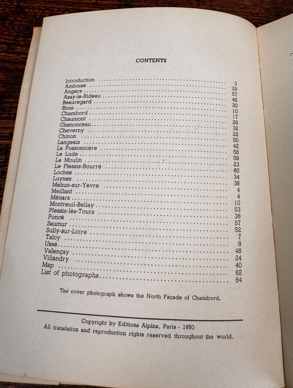 The Chateaux on the Loire by François Gebelin | 1950 Paperback Guidebook