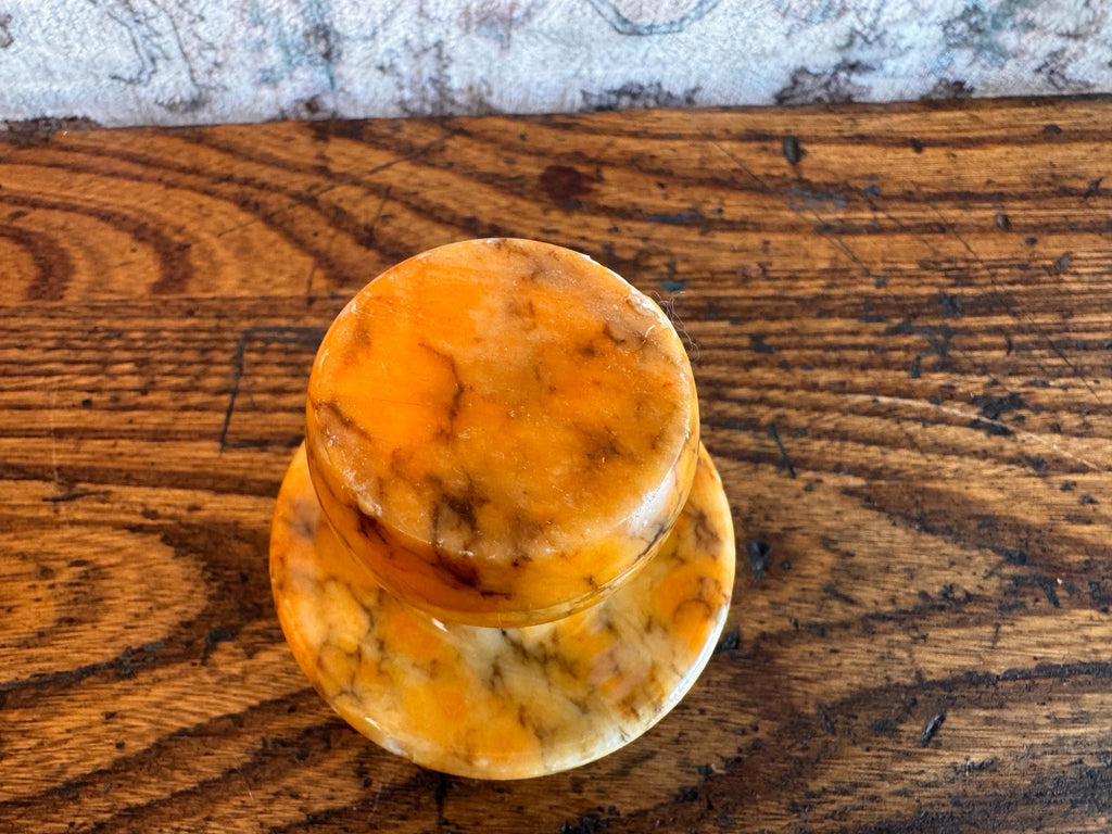 Marbled Stone Mushroom Figurine