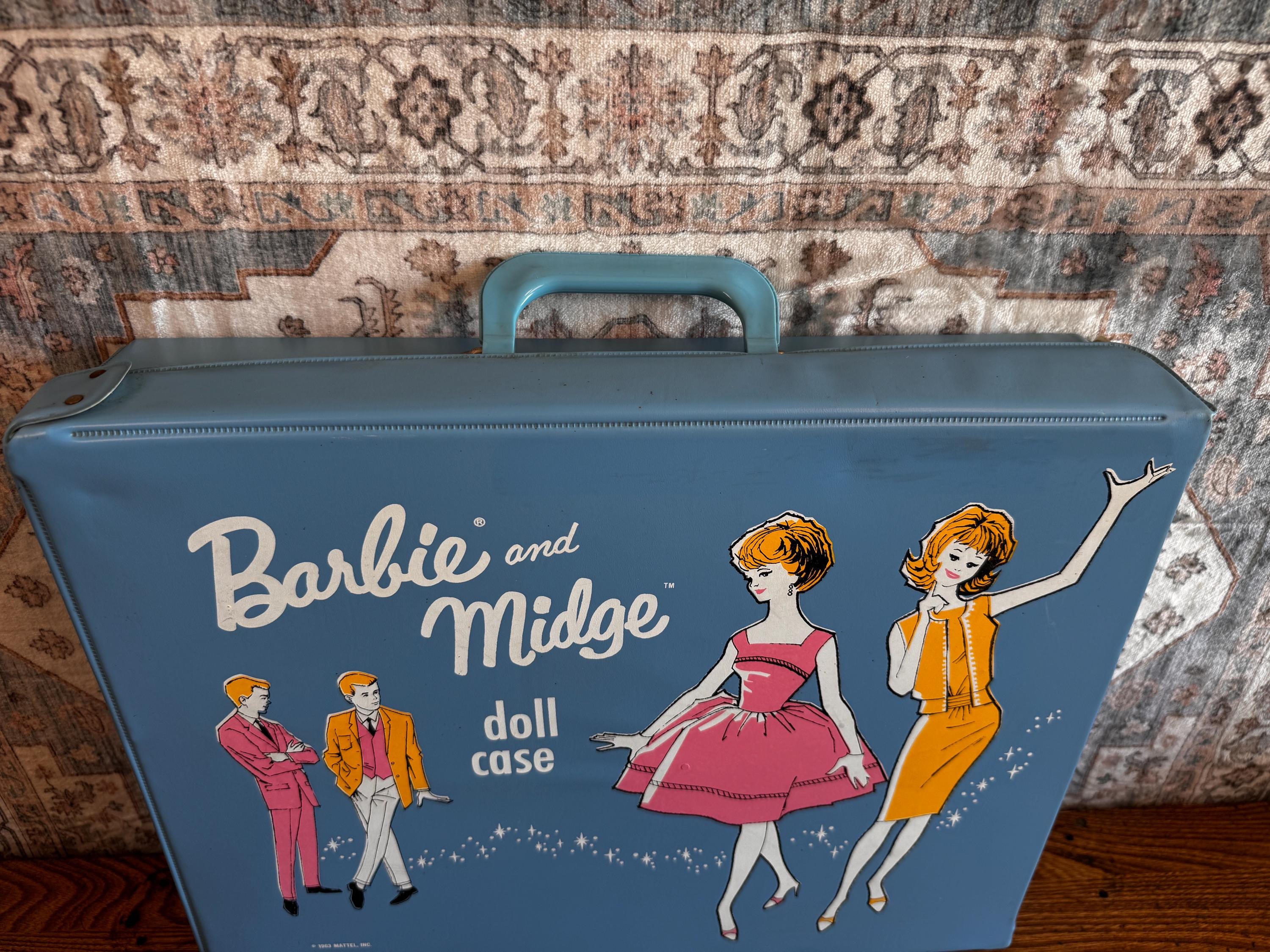 1963 Mattel Barbie and Midge Doll Case