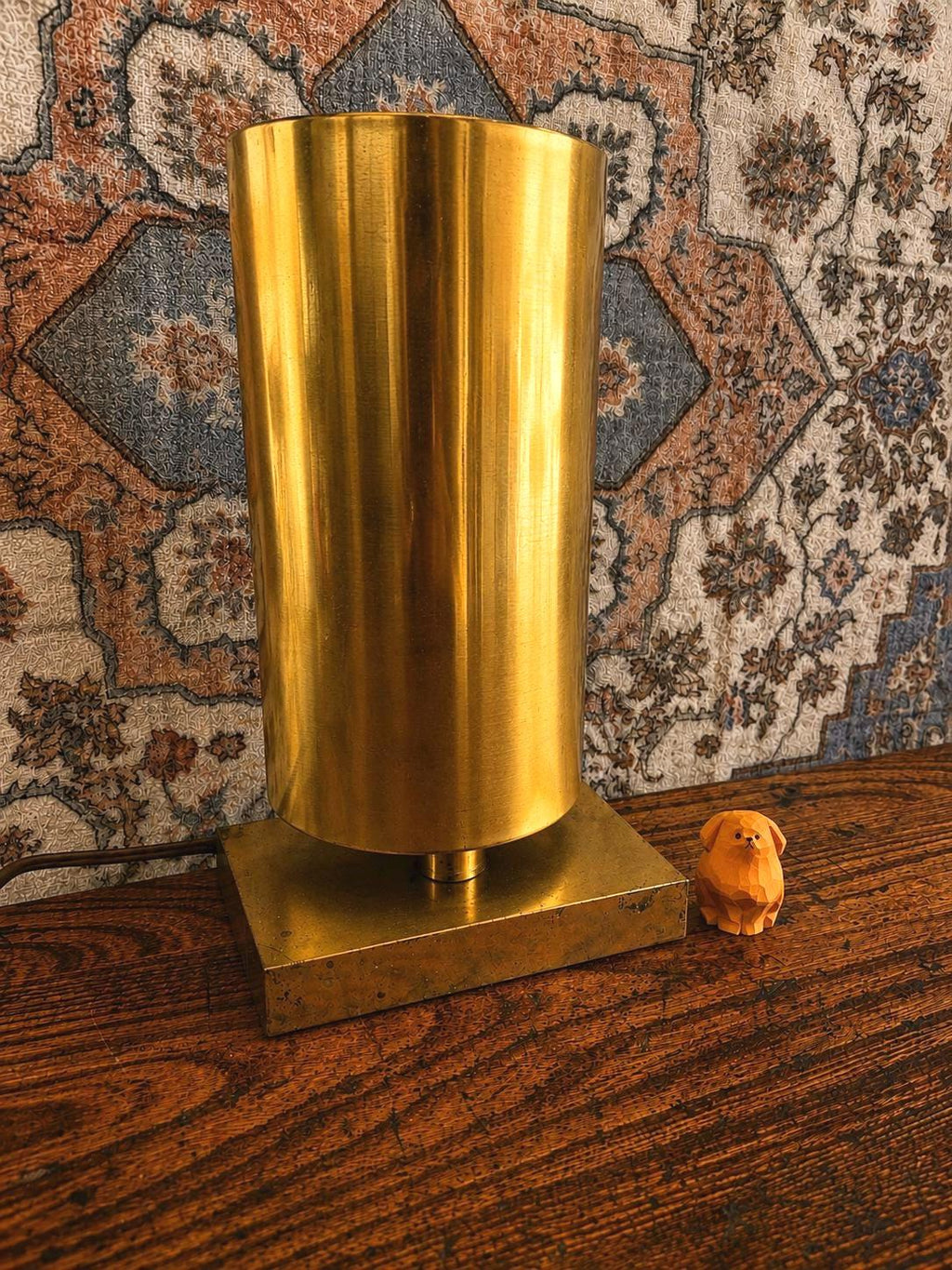 Chapman 1976 Brass Table Lamp with Dimmer Switch