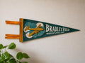 Bradley Field Vintage Felt Pennant with Airplane Design