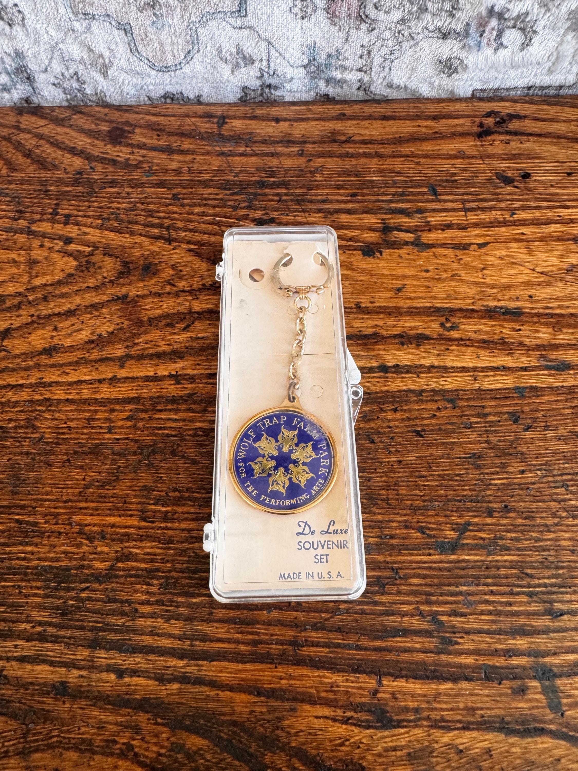 Wolf Trap Farm Park Souvenir Keychain in Original Case