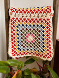 Handmade Multicolor Crochet Granny Square Blanket 40x48"