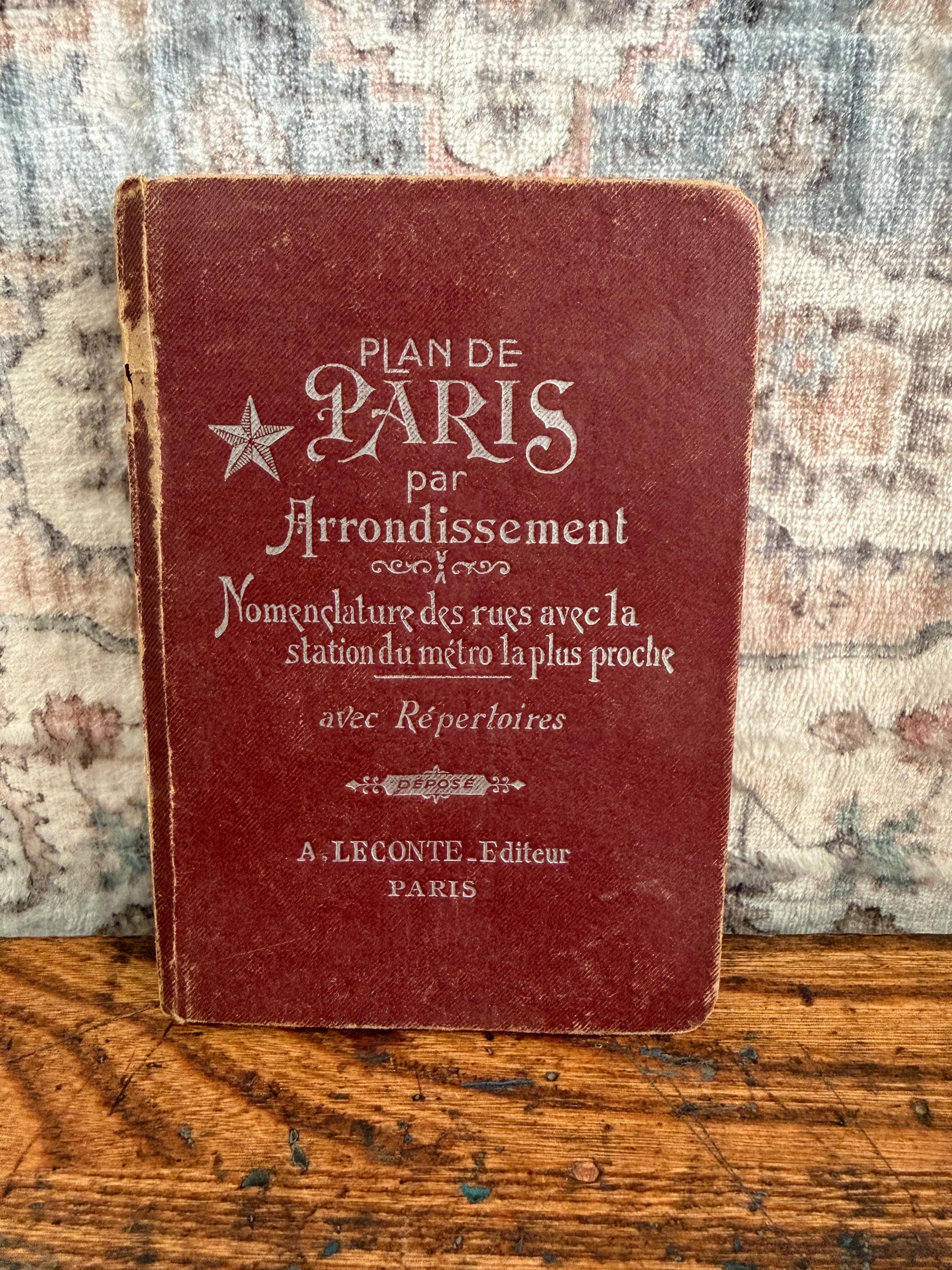 Guide Indicateur des Rues de Paris by A. Léconté | Early 20th Century Book