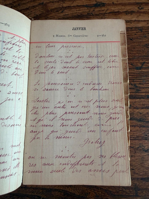 Agenda 1905 French Language Vintage Diary