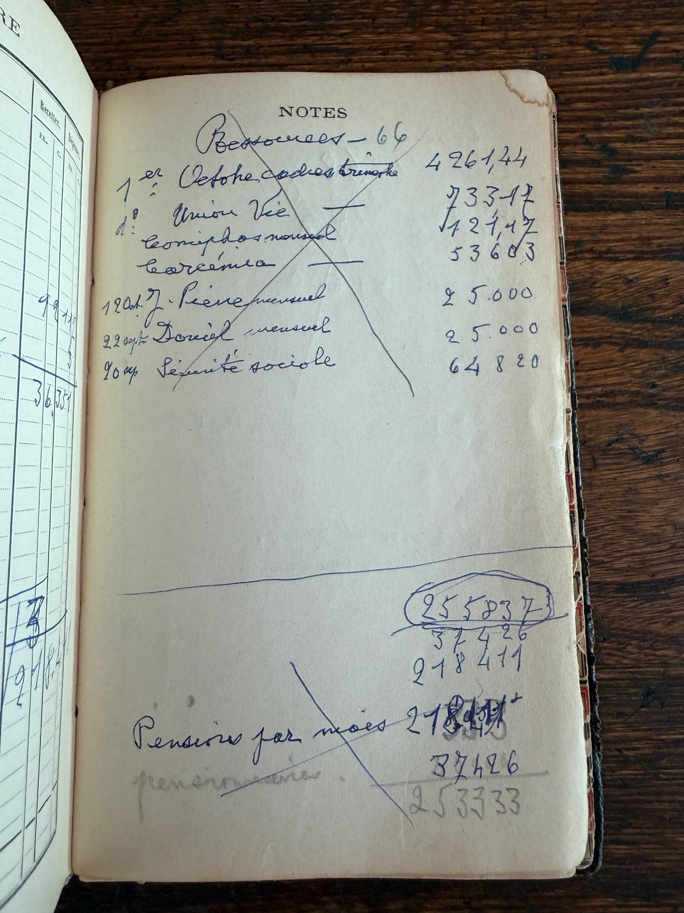 Agenda 1905 French Language Vintage Diary