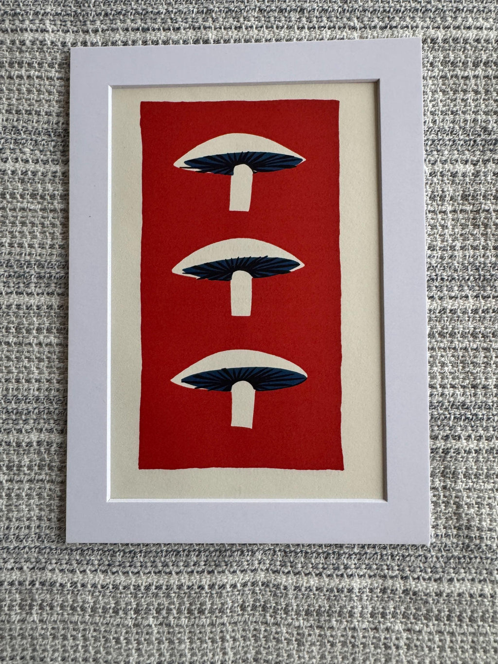 Simple French Cookery Book Plate Print 1958 – Mushrooms