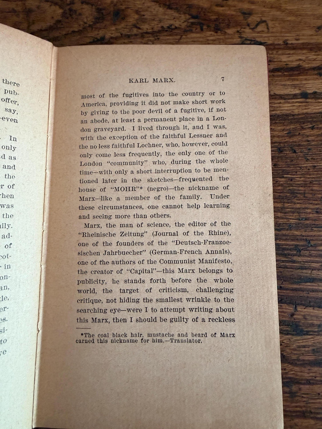 Karl Marx Biographical Memoirs by Wilhelm Liebknecht | 1901 Hardcover