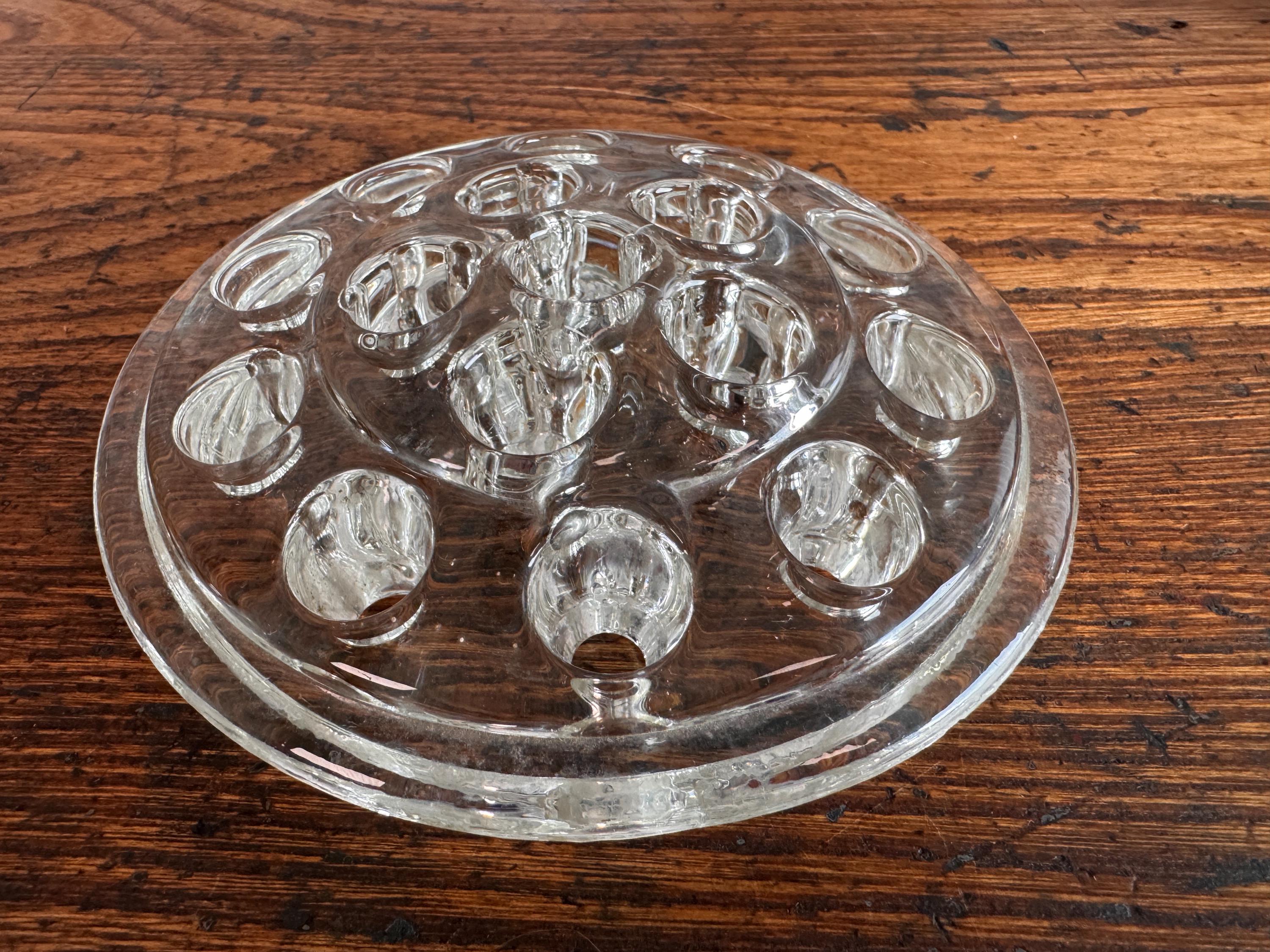 Clear Glass Flower Frog - 5 Inch