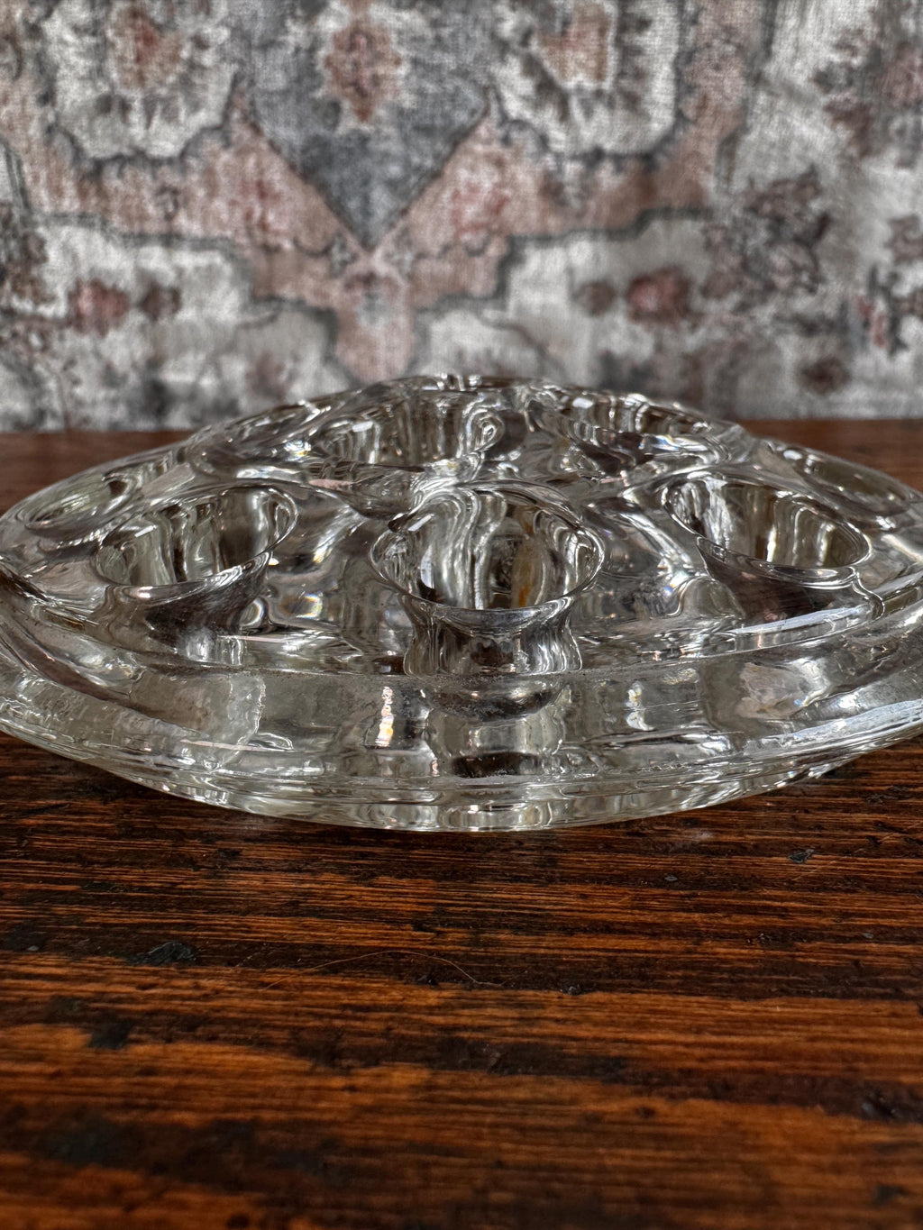 Clear Glass Flower Frog - 5 Inch