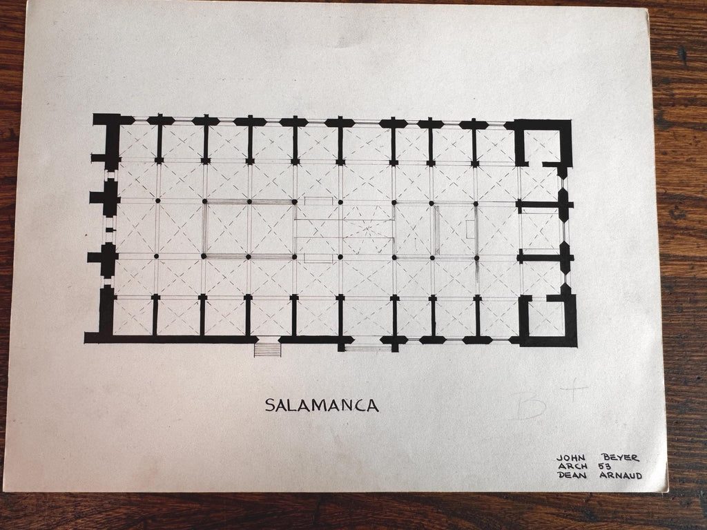 1950's Architectural Studies - Salamanca & Basilica of San Clemente