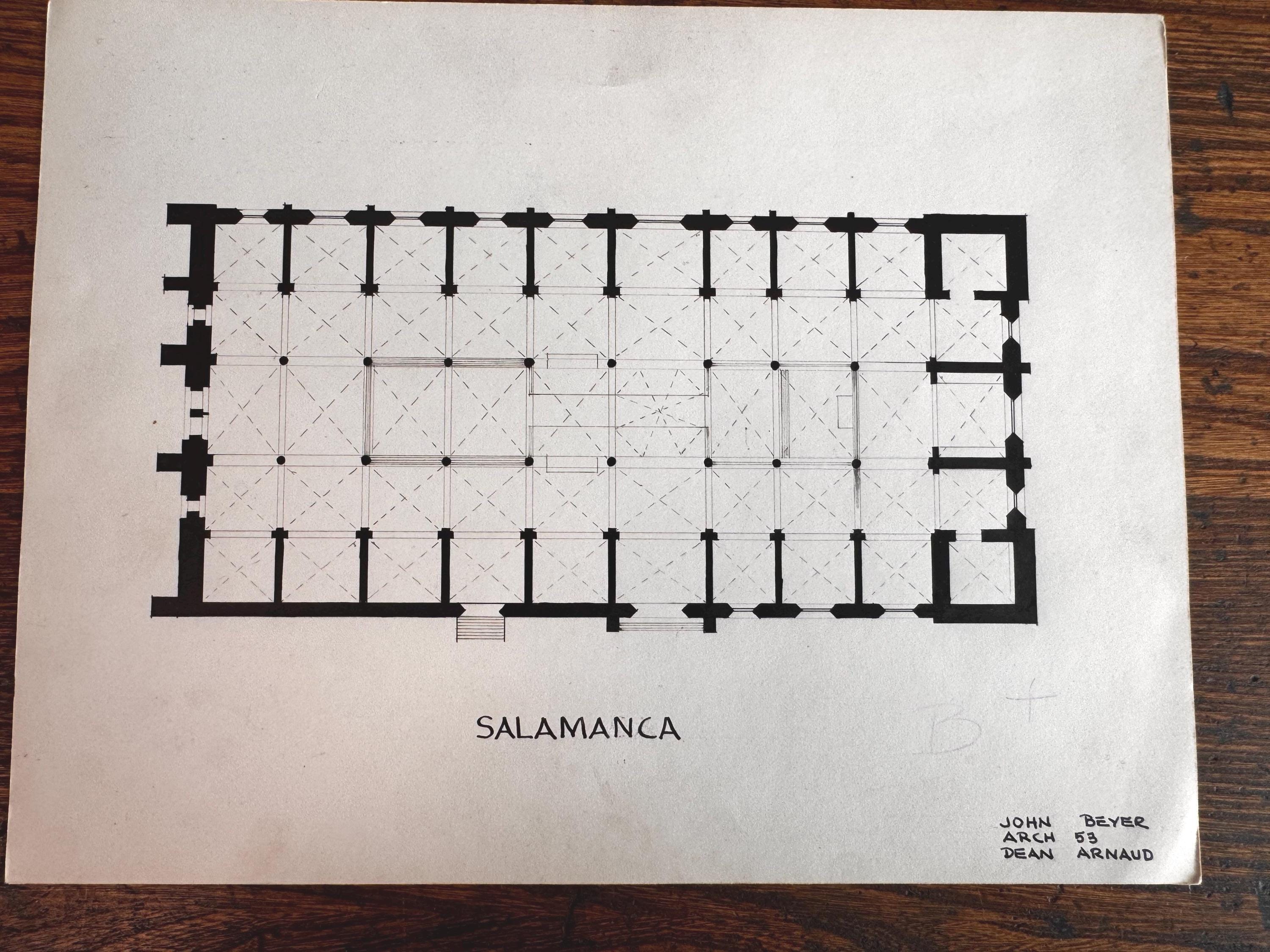 1950's Architectural Studies - Salamanca & Basilica of San Clemente