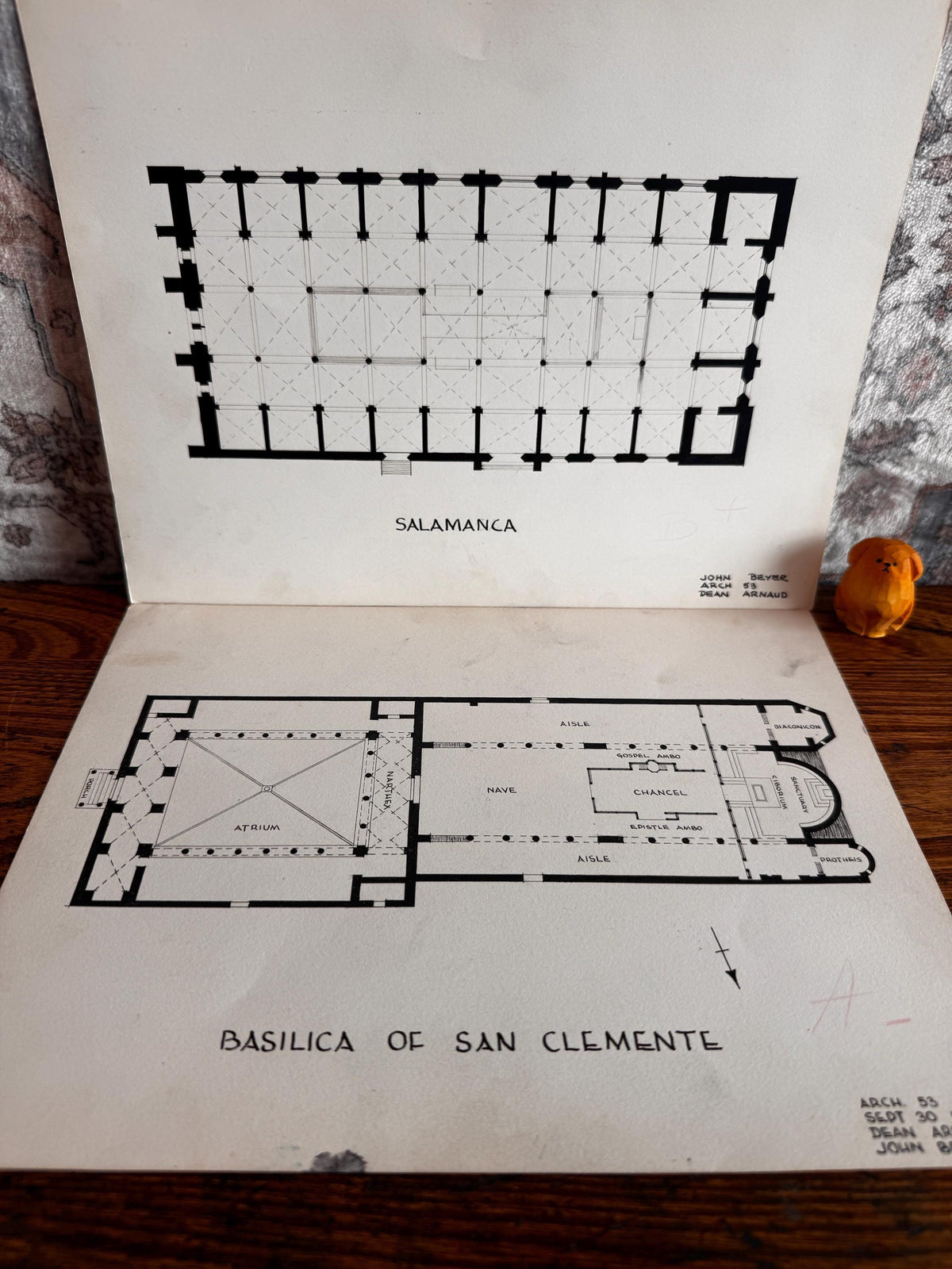 1950's Architectural Studies - Salamanca & Basilica of San Clemente