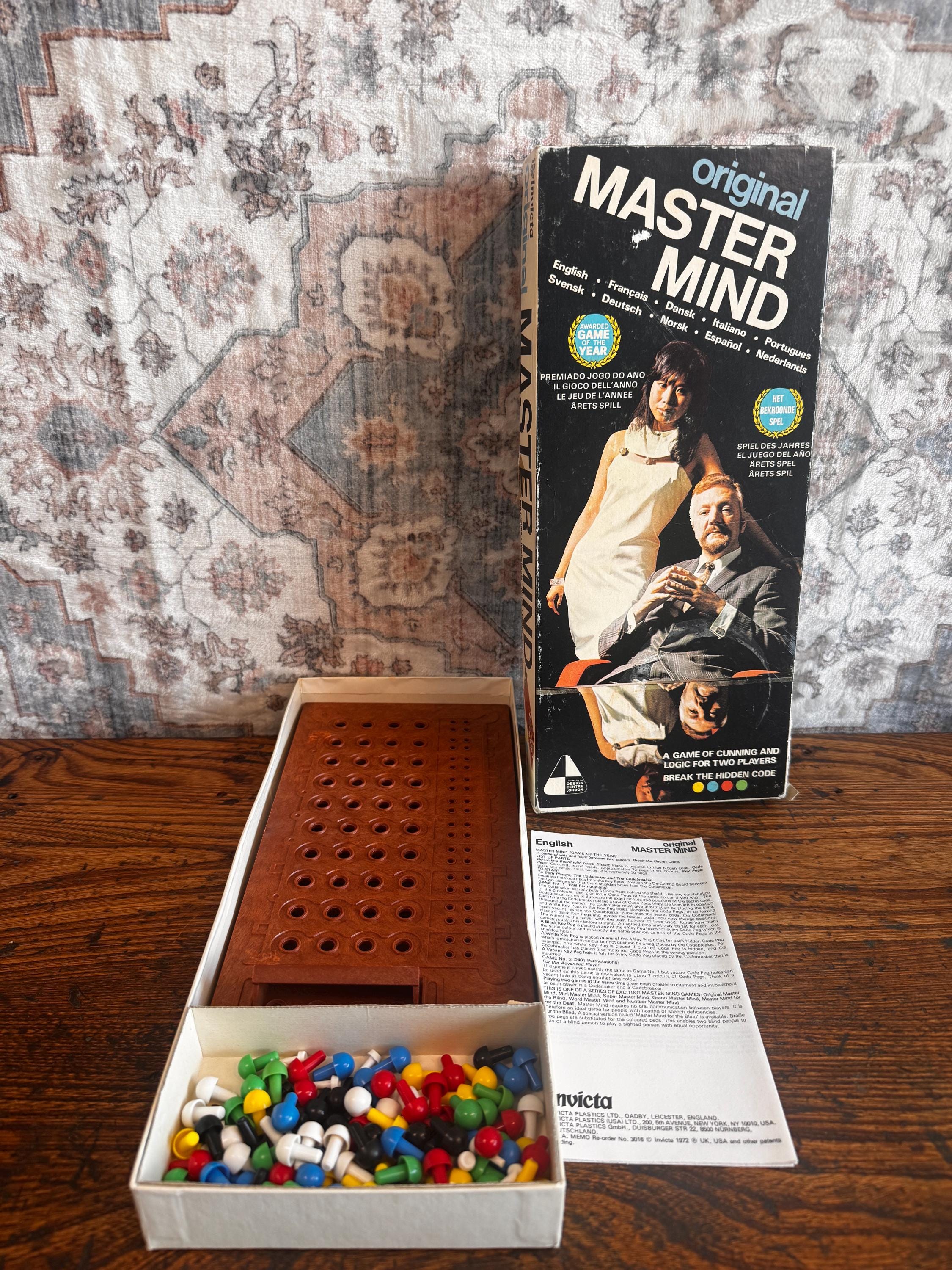 Original Master Mind Board Game by Invicta Plastics Ltd. | 1972 Vintage Logic Game