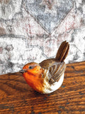 Hand-Painted Ceramic Sparrow Figurine by D. Esposito| Artefice Ottanta 1985