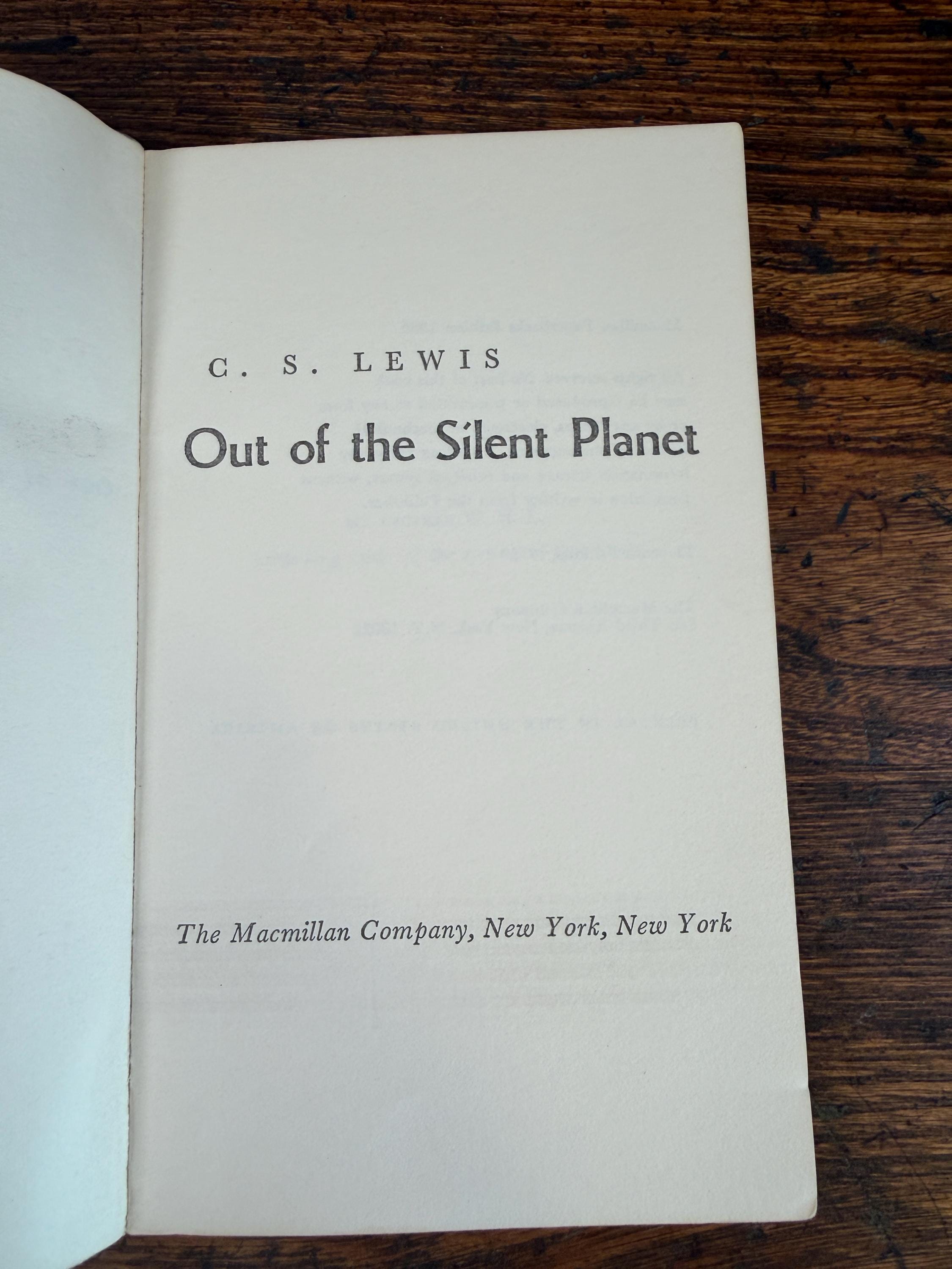 C S Lewis 3 Book Lot: Out of the Silent Planet, That Hideous Strength, Voyage to Venus