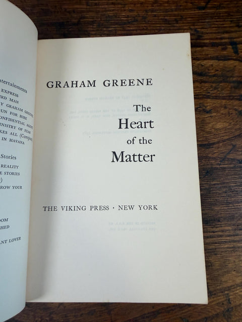 Graham Greene 3 Book Lot: The Heart of the Matter, Another Mexico, Brighton Rock | 1960s Paperback