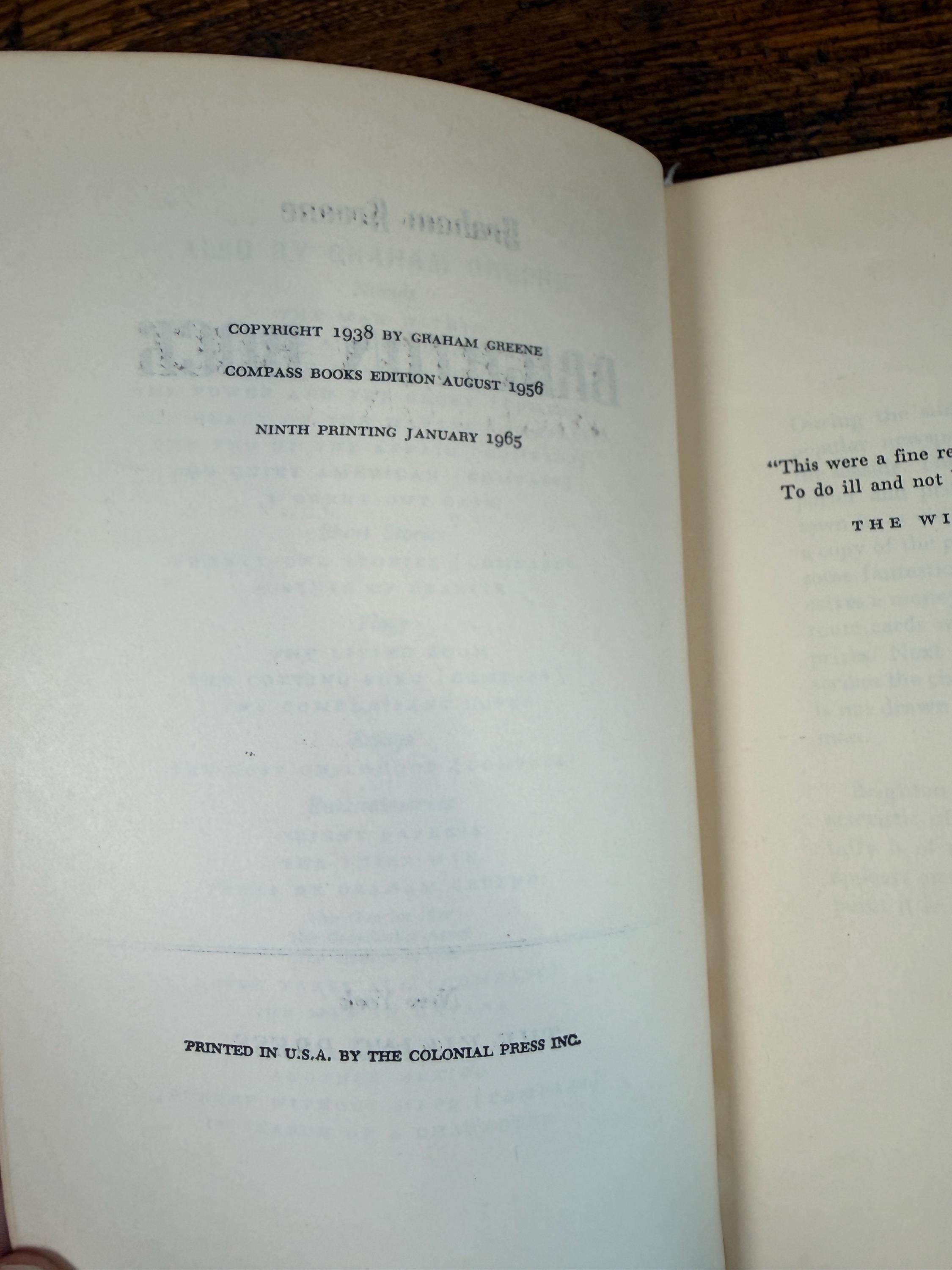 Graham Greene 3 Book Lot: The Heart of the Matter, Another Mexico, Brighton Rock | 1960s Paperback
