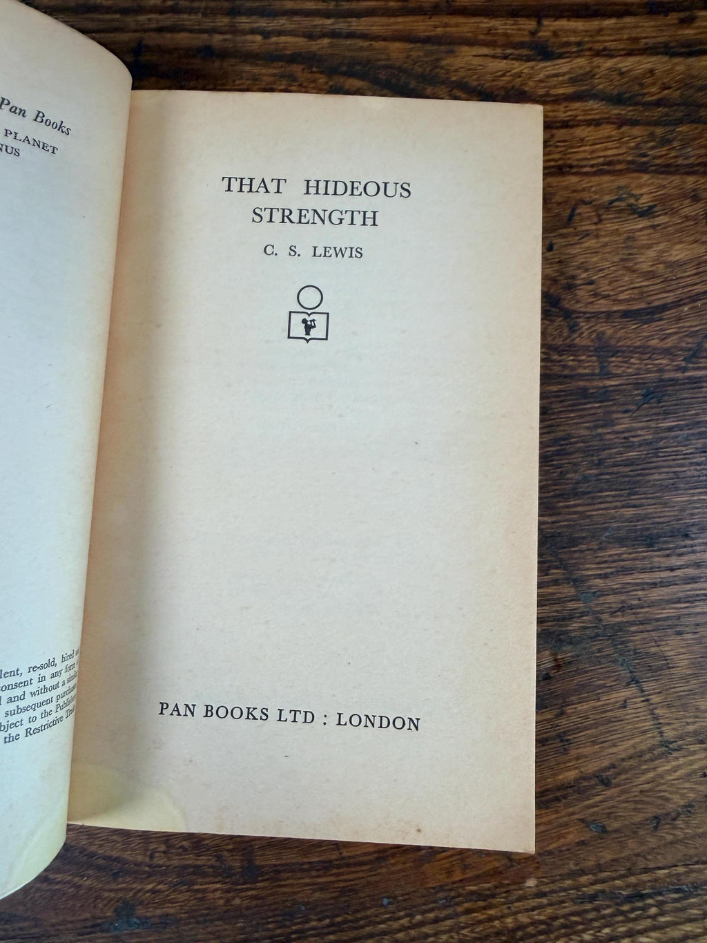 C S Lewis 3 Book Lot: Out of the Silent Planet, That Hideous Strength, Voyage to Venus