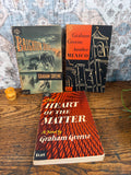 Graham Greene 3 Book Lot: The Heart of the Matter, Another Mexico, Brighton Rock | 1960s Paperback